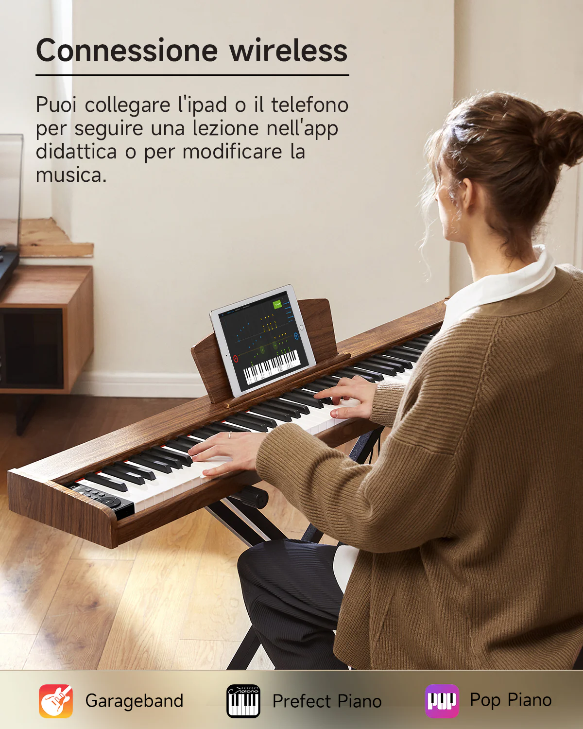 Donner DEP-1S Pianoforte digitale in  semi-pesato - Image 47