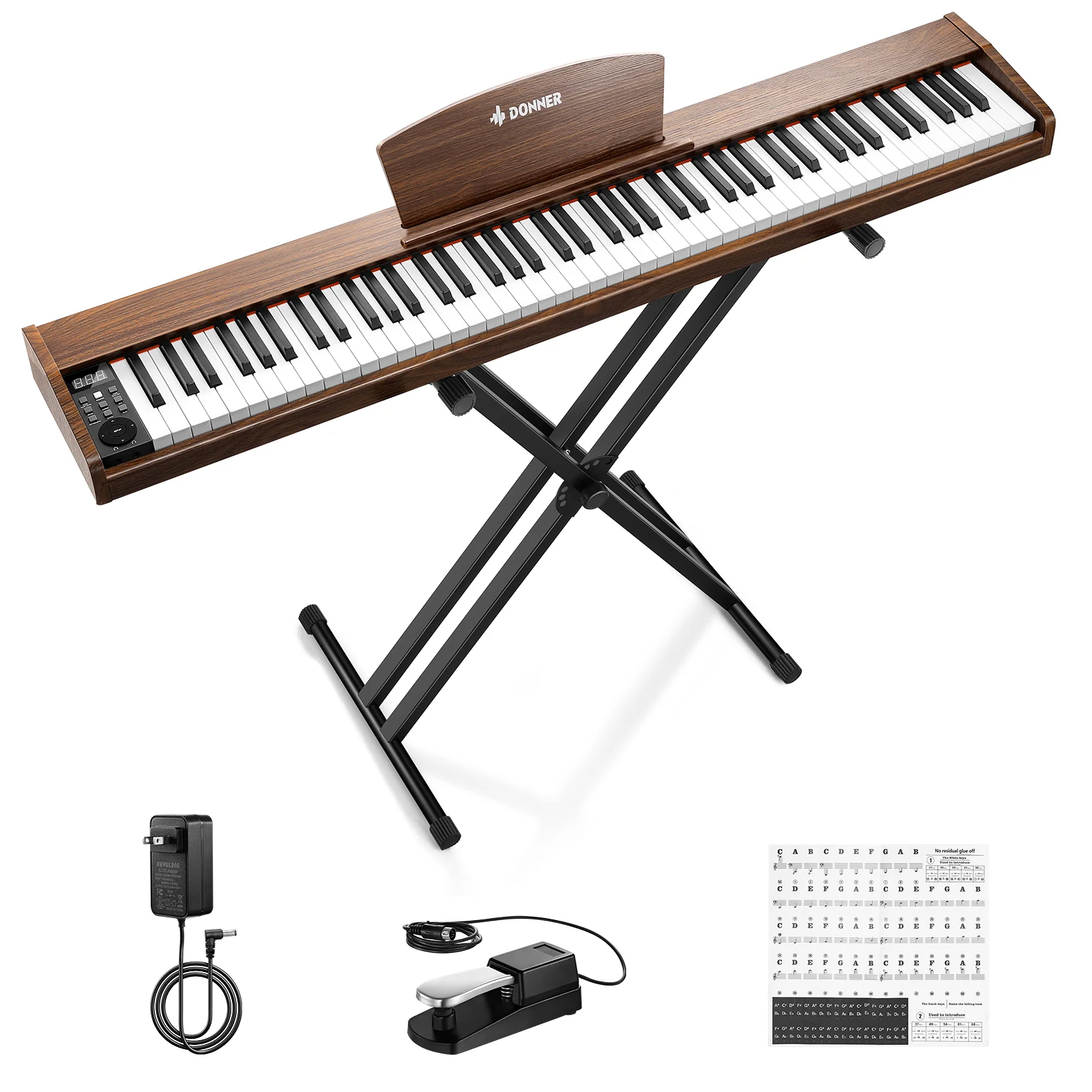 Donner DEP-1S Pianoforte digitale in  semi-pesato - Image 50