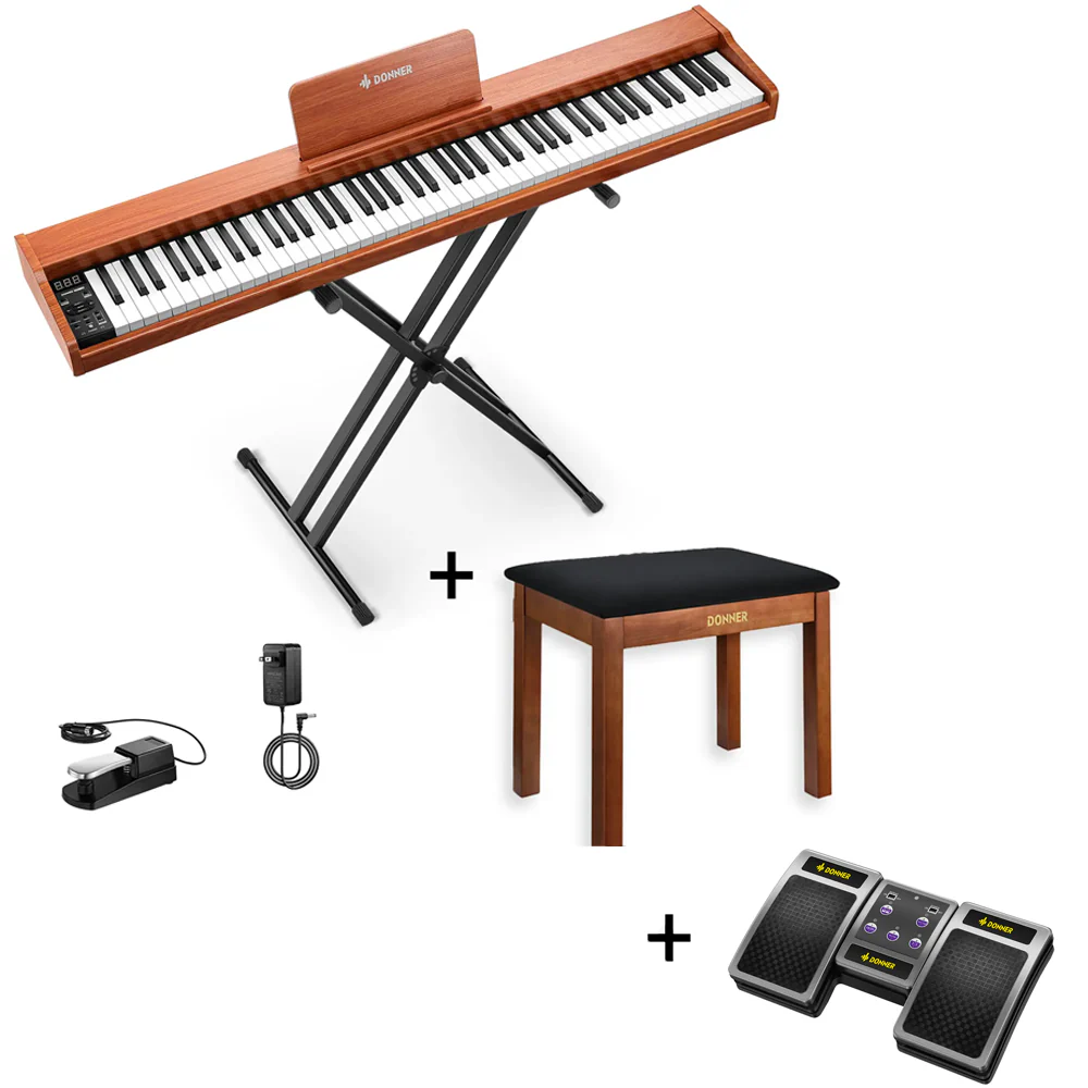 Donner DEP-1S Pianoforte digitale in  semi-pesato - Image 7