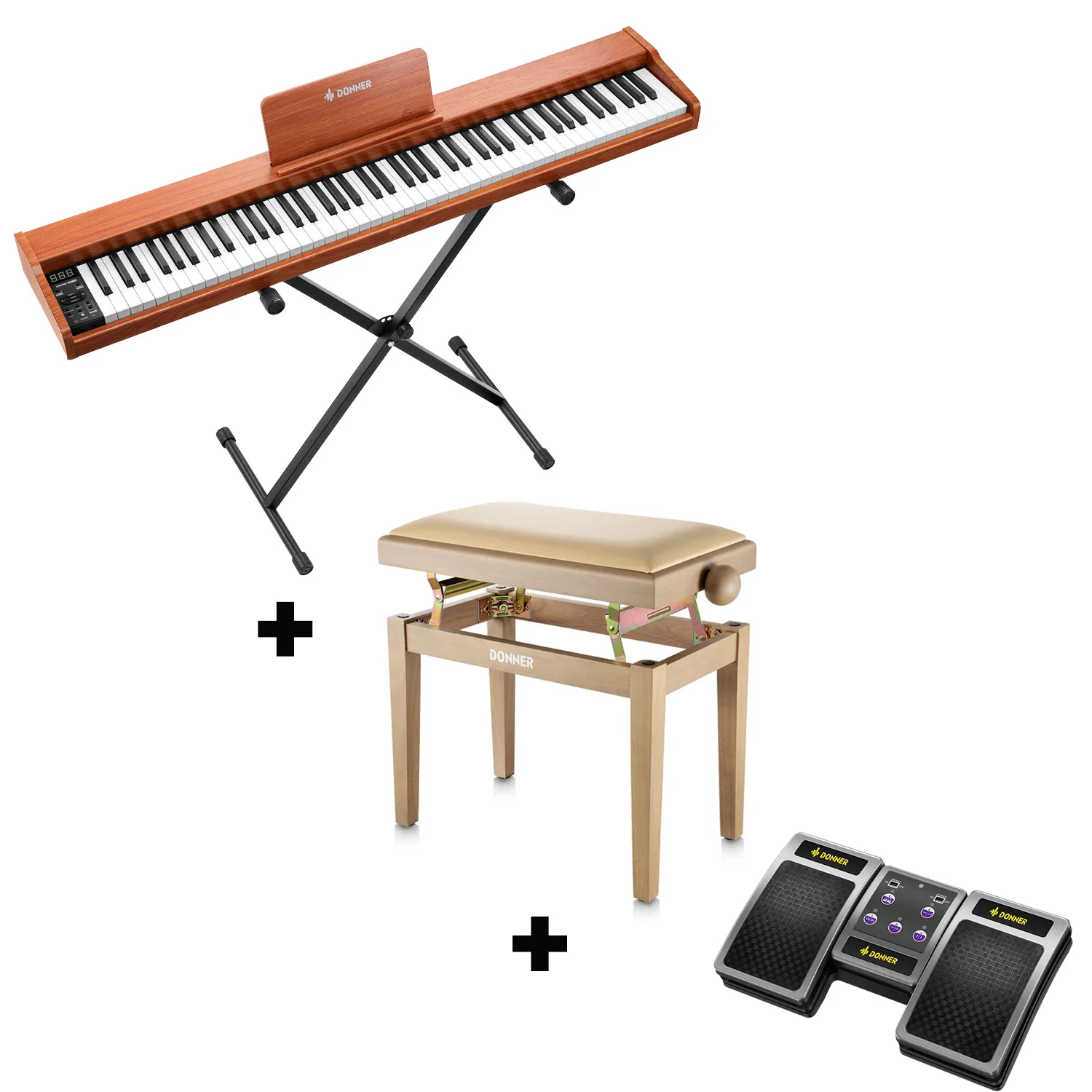 Donner DEP-1S Pianoforte digitale in  semi-pesato - Image 8
