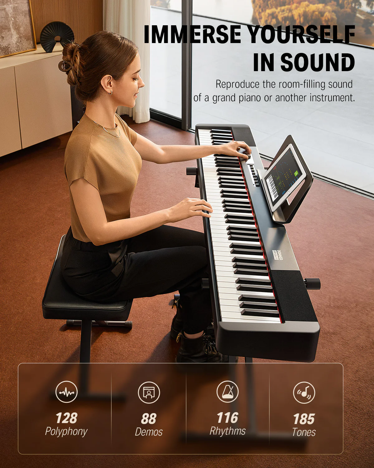 DONNER DEP-20 LITE Pianoforte digitale per principianti - Image 7