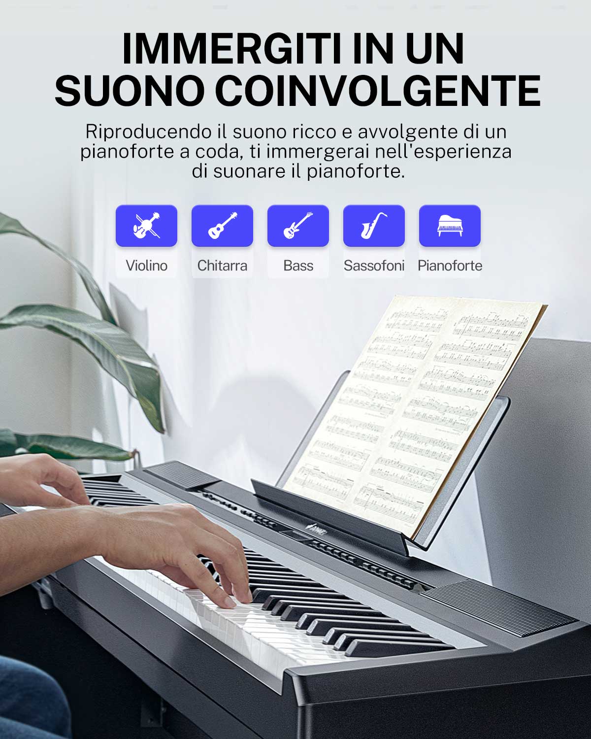 Donner DEP-20 Pianoforte digitale pesato - Image 10
