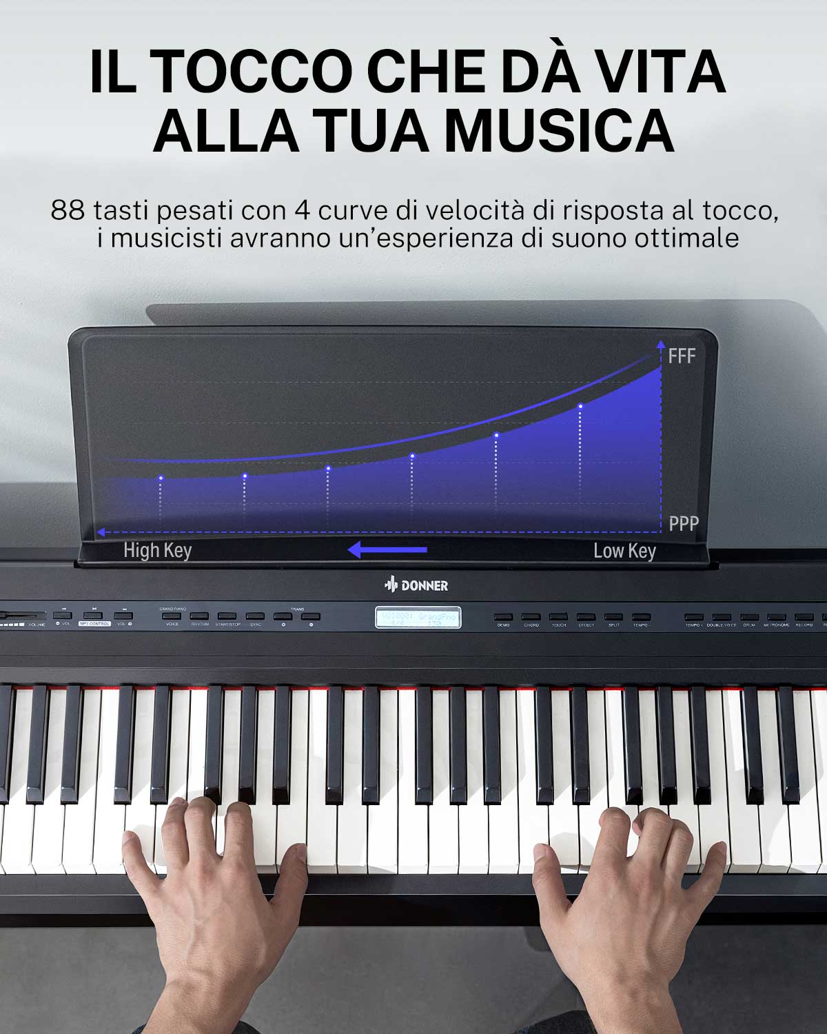 Donner DEP-20 Pianoforte digitale pesato - Image 8