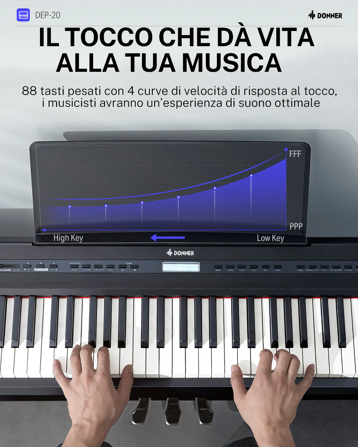 Donner DEP-20 Pianoforte digitale pesato - Image 18