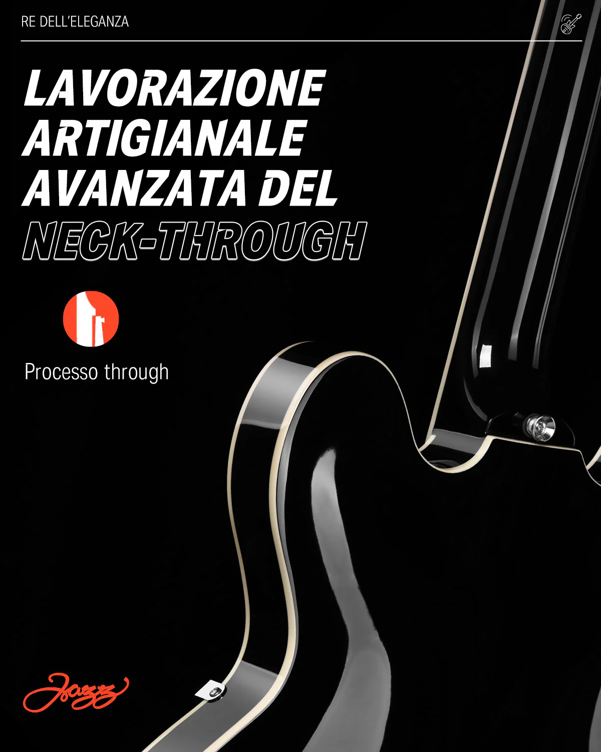 Donner DJP-1000 Chitarra elettrica jazz - Image 12