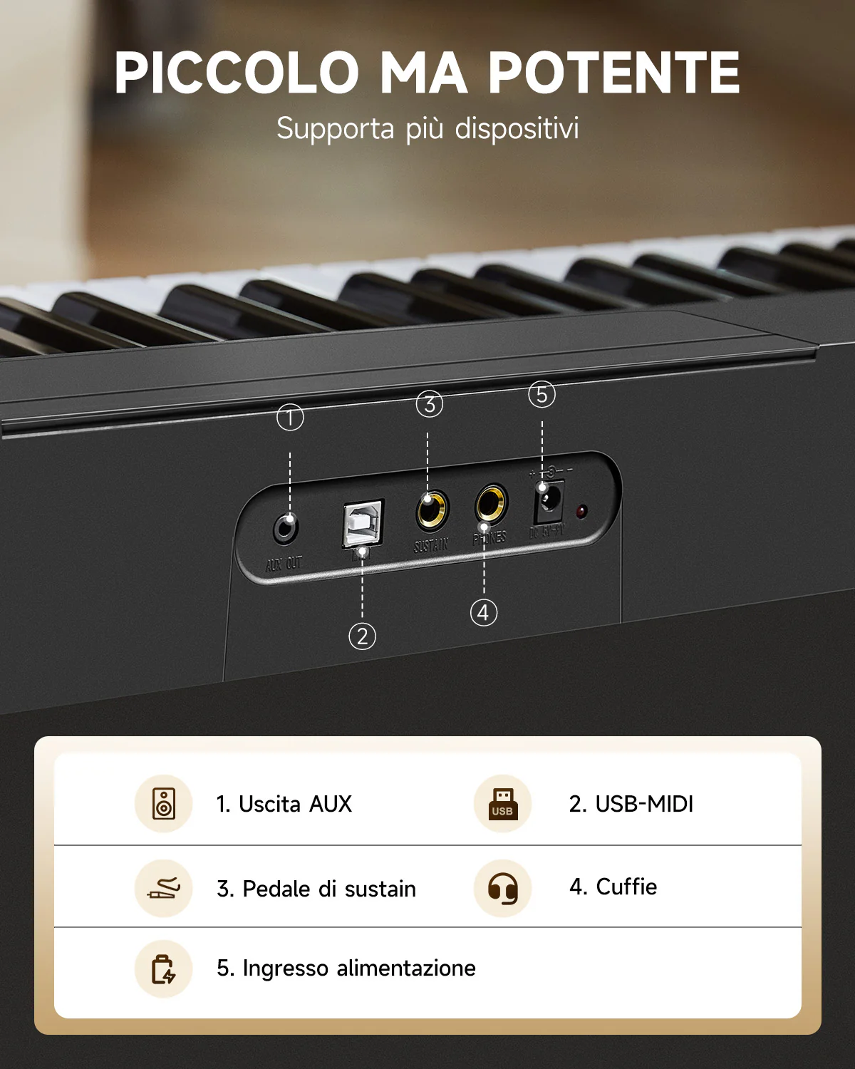 Donner DK-10S Tastiera Elettronica a 61 Tasti - Image 7