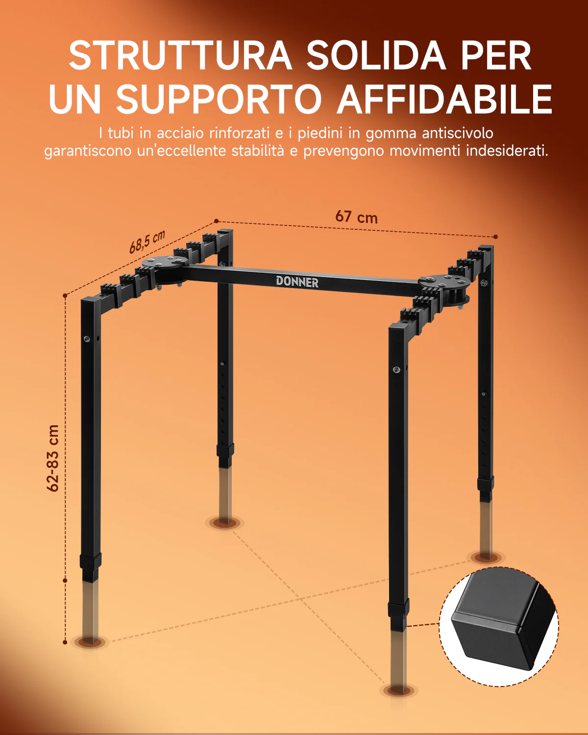 Donner DKS-200 Supporto per tastiera a forma Z ad alte prestazioni - Image 6