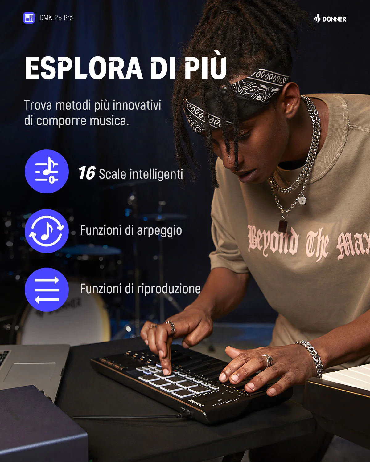 Donner DMK-25 Pro Controller MIDI - Image 3