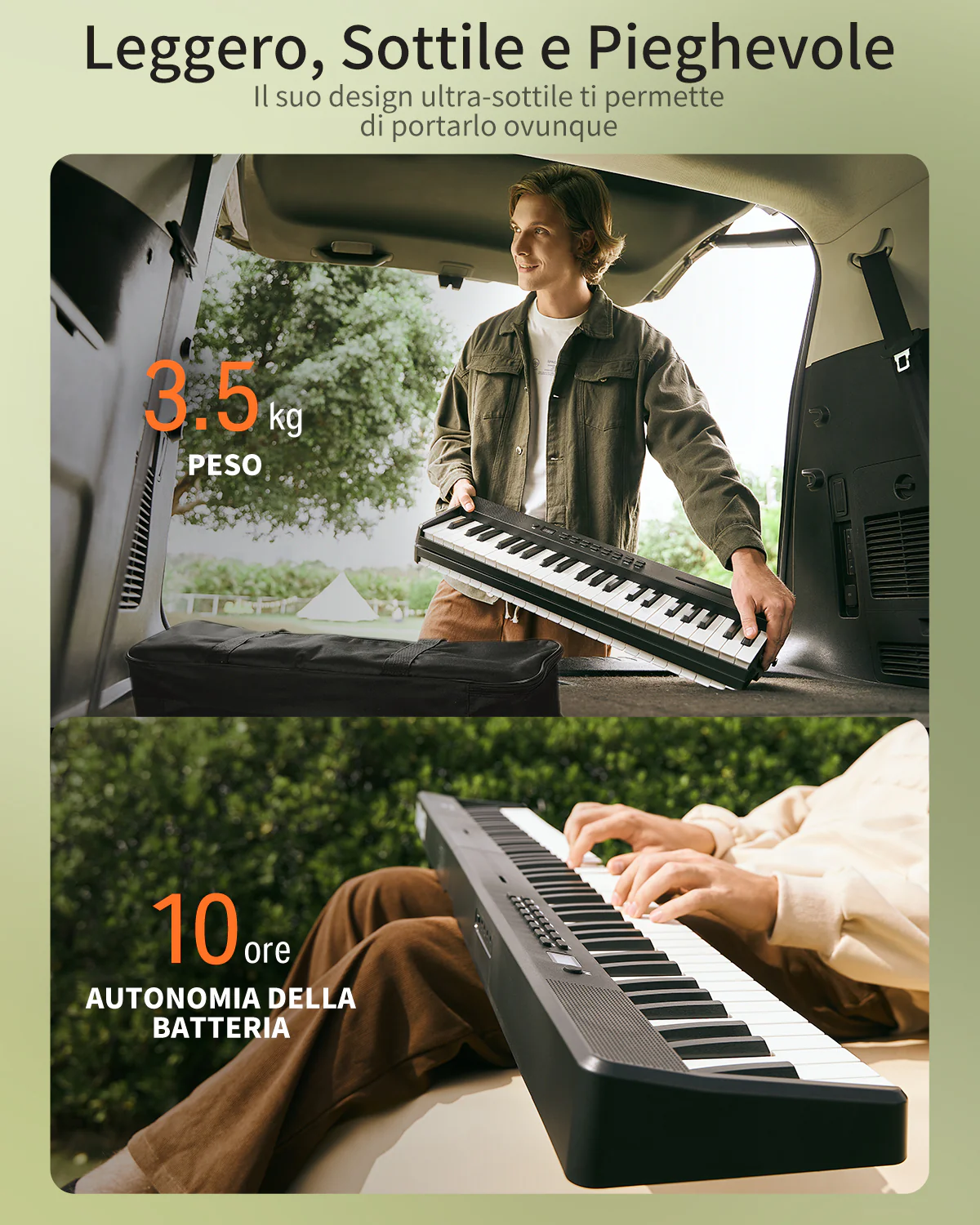 Donner DP-10 Pianoforte digitale portatile e pieghevole - Image 12