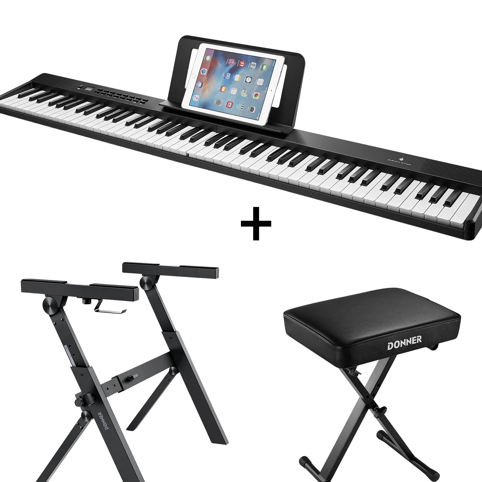 Donner DP-10 Pianoforte digitale portatile e pieghevole - Image 3