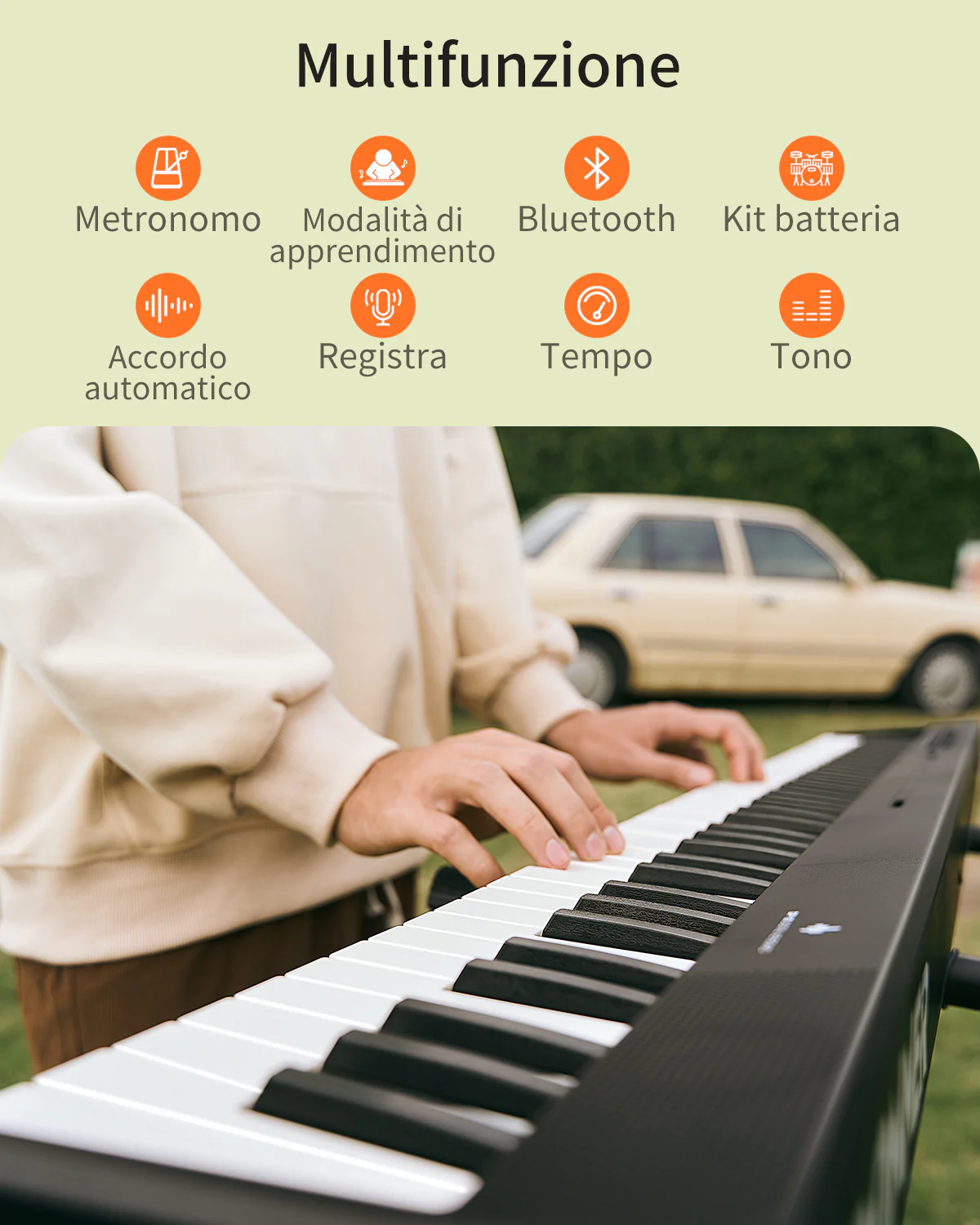 Donner DP-10 Pianoforte digitale portatile e pieghevole - Image 7