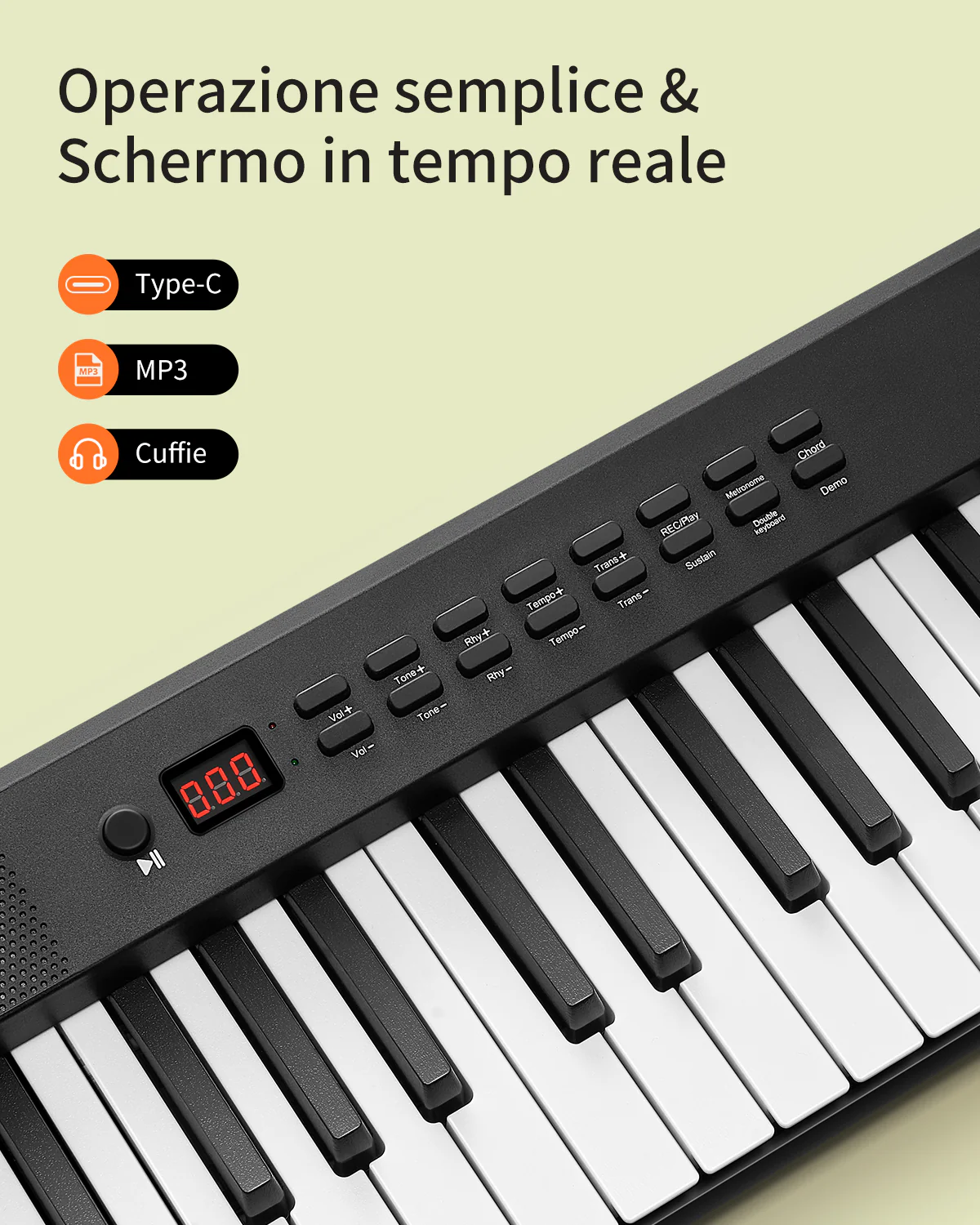 Donner DP-10 Pianoforte digitale portatile e pieghevole - Image 9