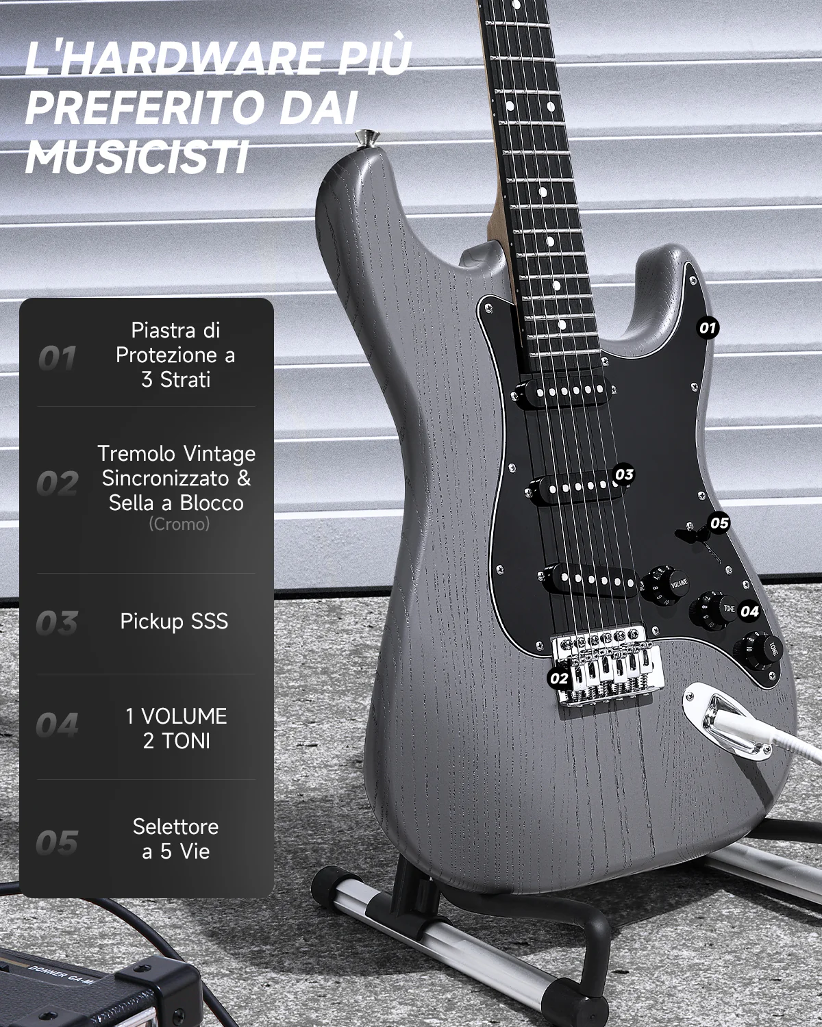 Donner DST-80 Chitarra elettrica - Image 17