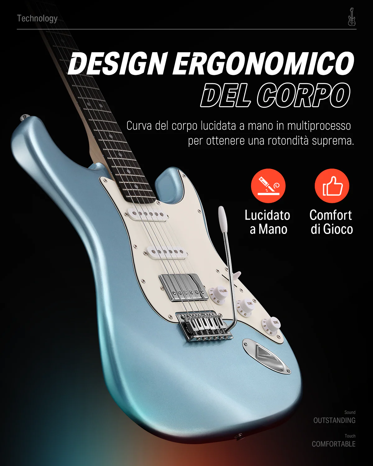 Donner DST-152 Chitarra elettrica - Image 11