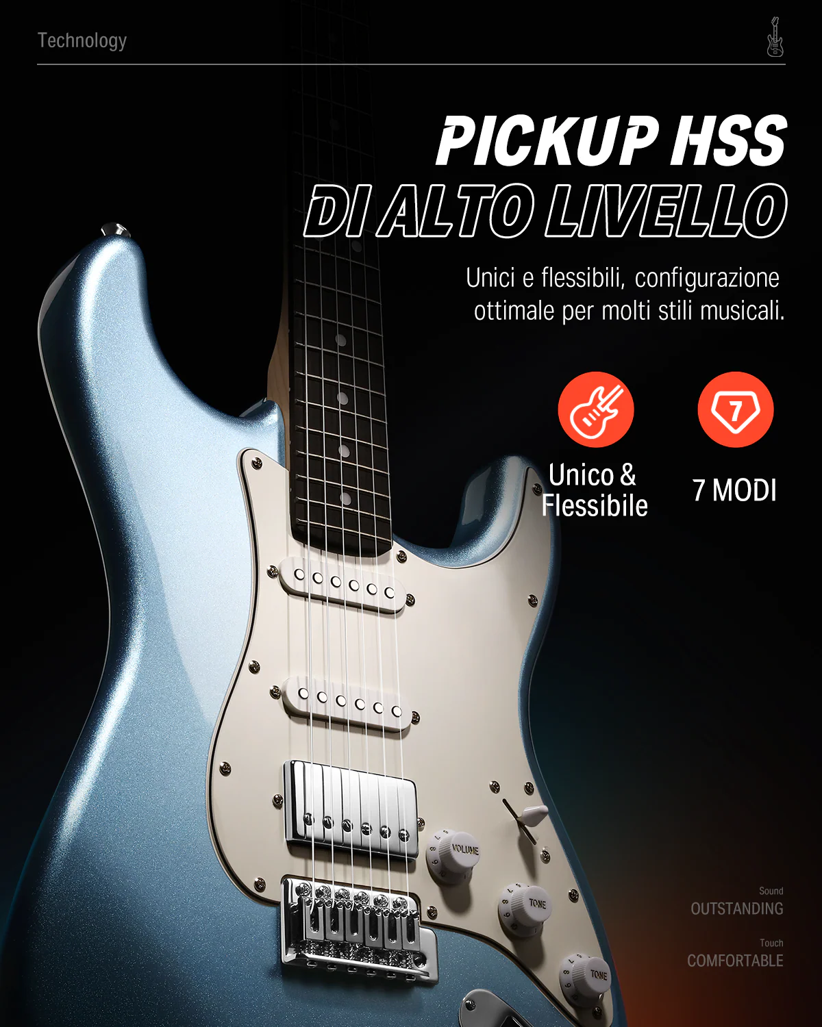 Donner DST-152 Chitarra elettrica - Image 12