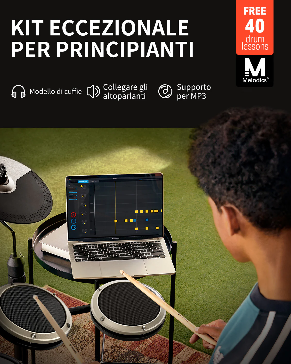 Donner DED-80  La migliore batteria elettronica per principianti e bambin - Image 12