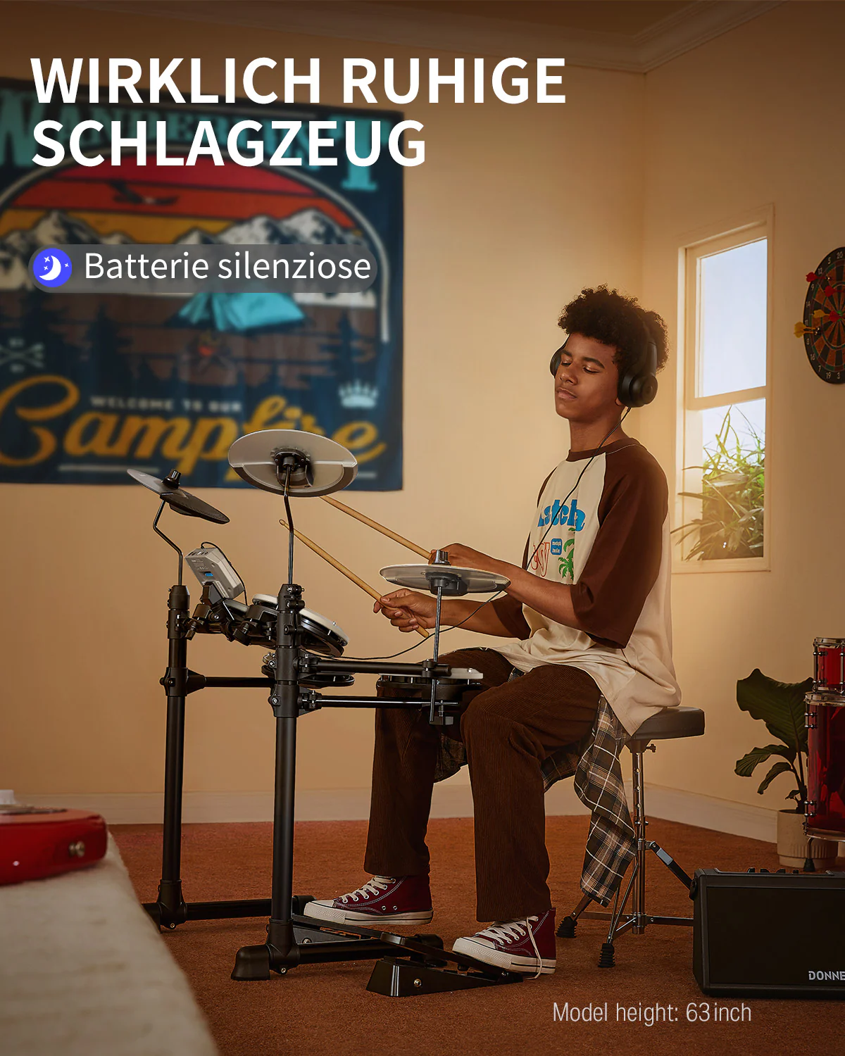 Donner DED-80  La migliore batteria elettronica per principianti e bambin - Image 14