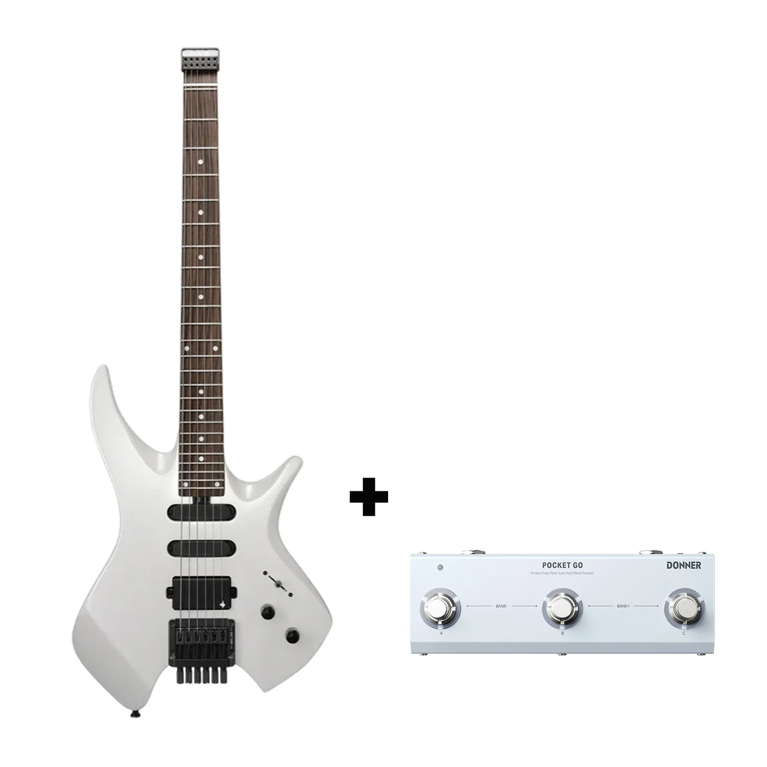 Donner HLX-500 Chitarra elettrica senza paletta【Modello originale NHL-500】 - Image 4