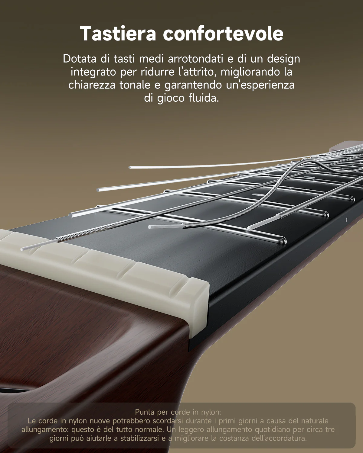 Donner HUSH C Chitarra classica con corde di nylon da viaggio - Image 10