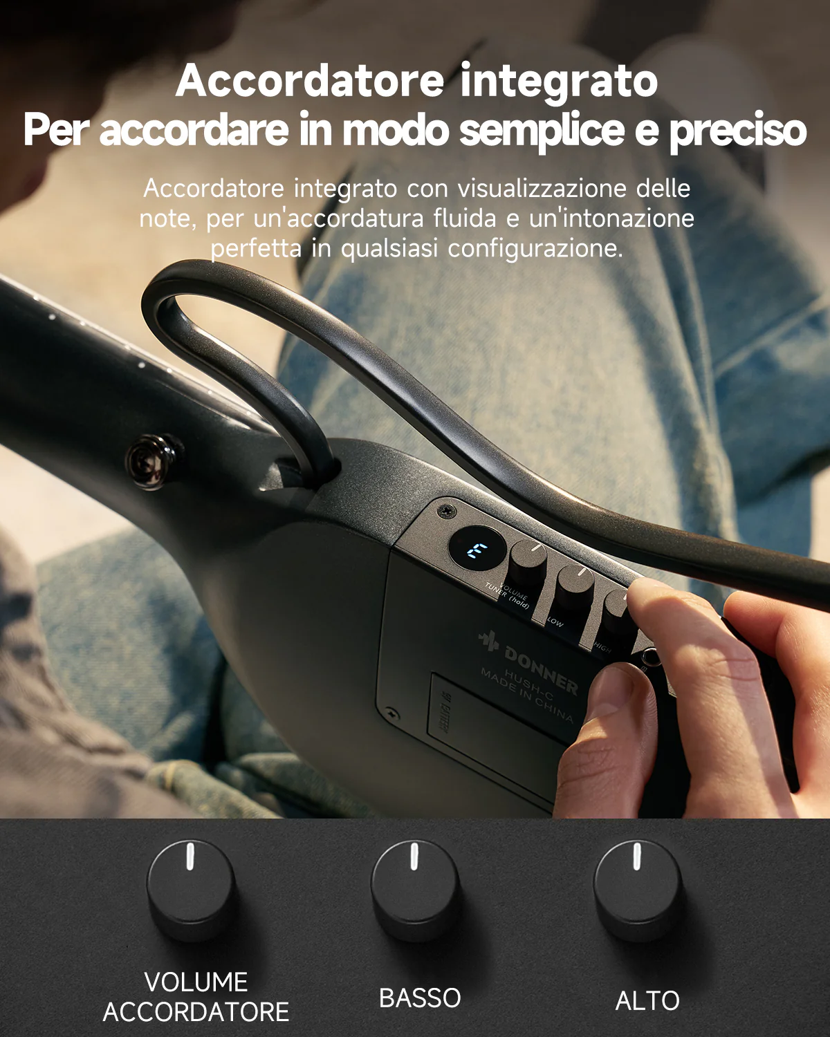 Donner HUSH C Chitarra classica con corde di nylon da viaggio - Image 19