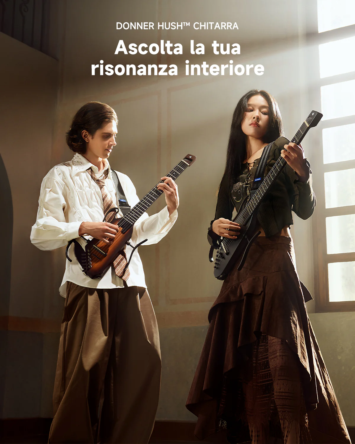 Donner HUSH C Chitarra classica con corde di nylon da viaggio - Image 4