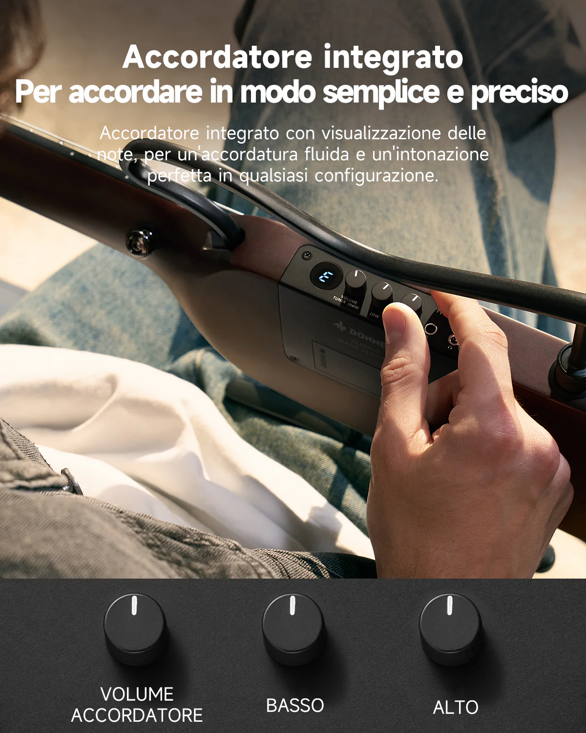 Donner HUSH C Chitarra classica con corde di nylon da viaggio - Image 9