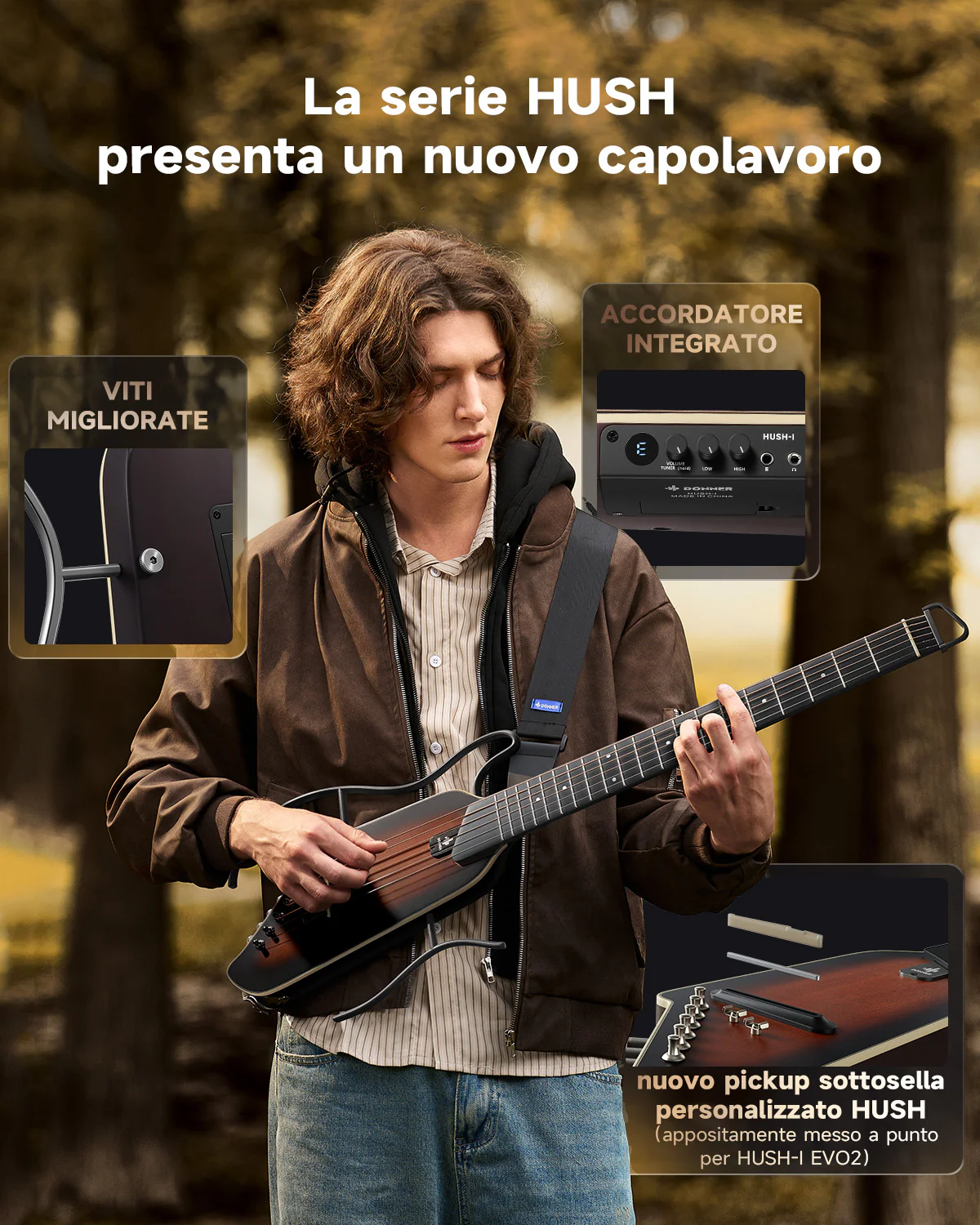 Donner HUSH I Evo2 Chitarra - Image 10