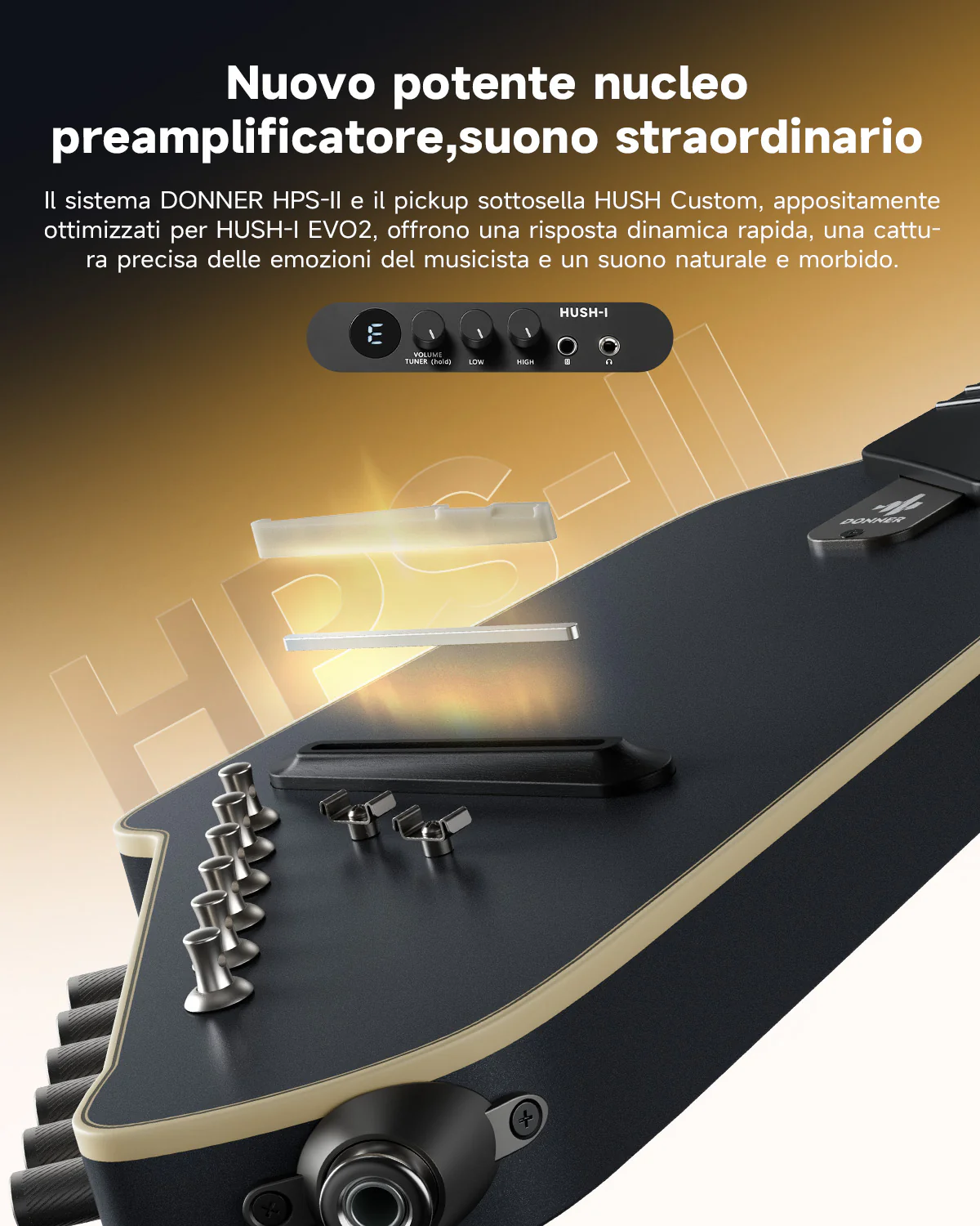 Donner HUSH I Evo2 Chitarra - Image 19