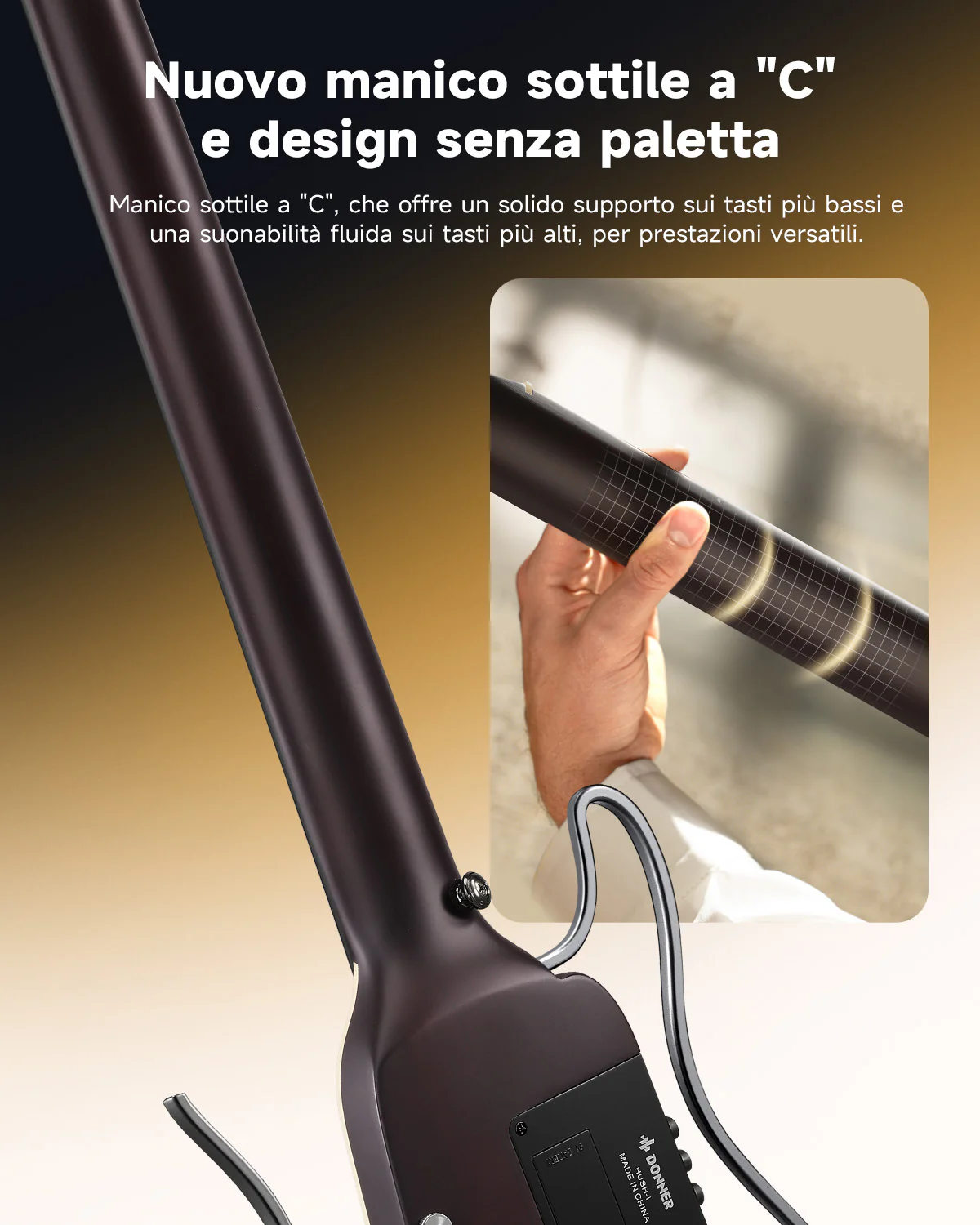 Donner HUSH I Evo2 Chitarra - Image 9
