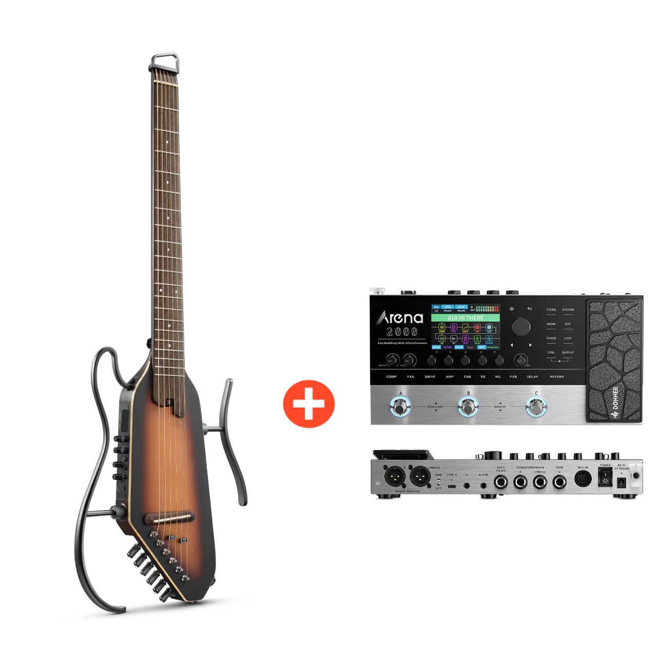 Donner HUSH I PRO Chitarra da viaggio - Image 7