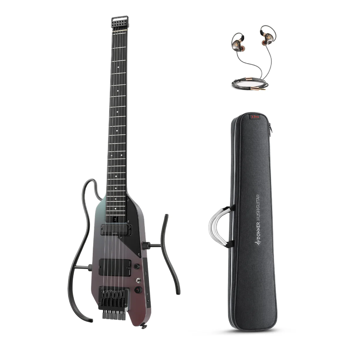 Donner HUSH X PRO Chitarra da viaggio versatile - Image 26
