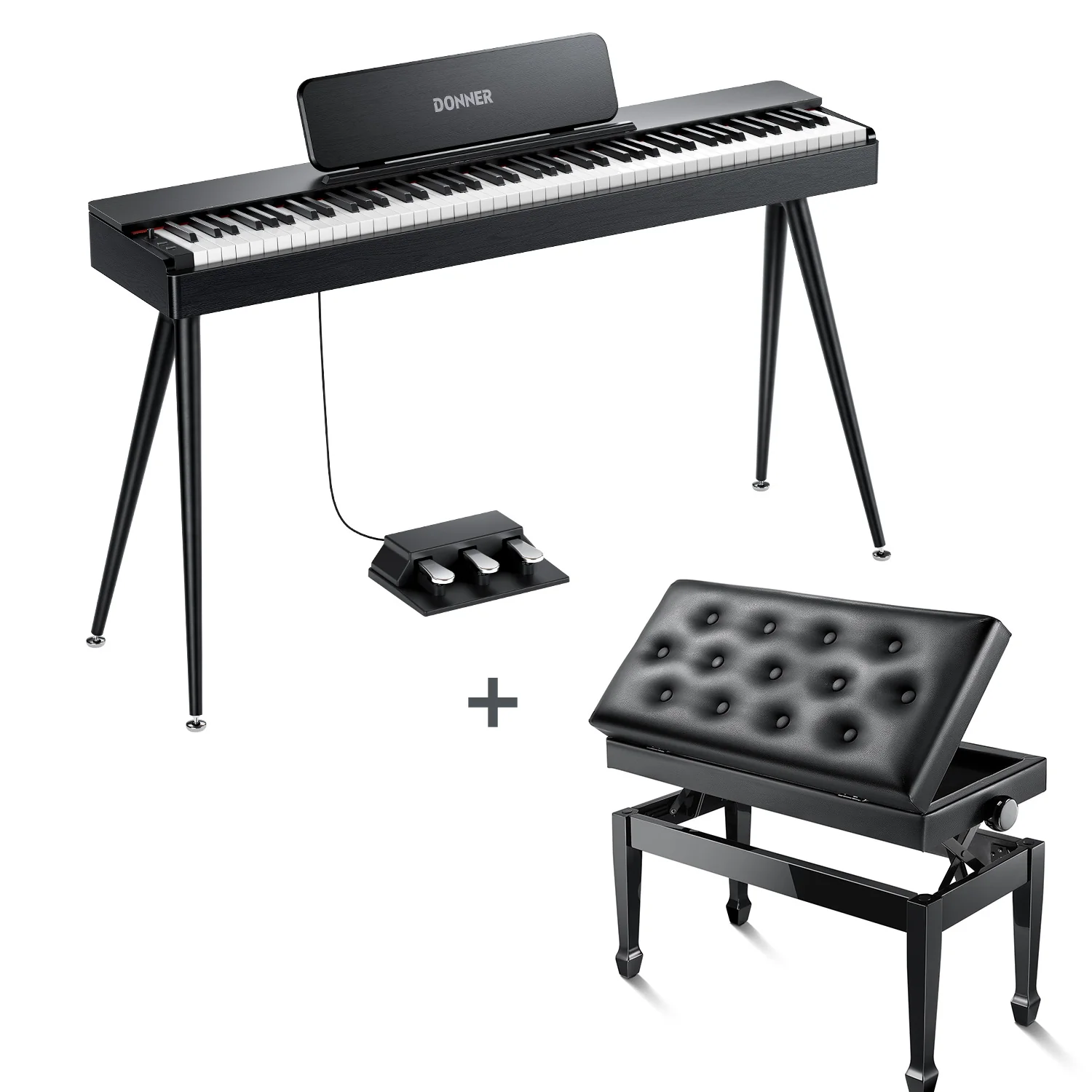 Donner OURA™ S100 Pianoforte digitalein stile casalingo - Image 10