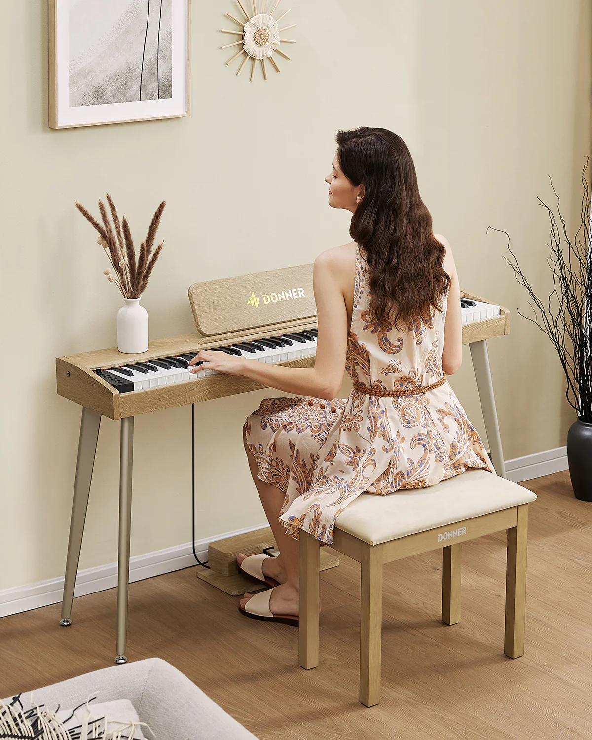 Donner DKB-10 Panca per pianoforte spaziosa - Image 3