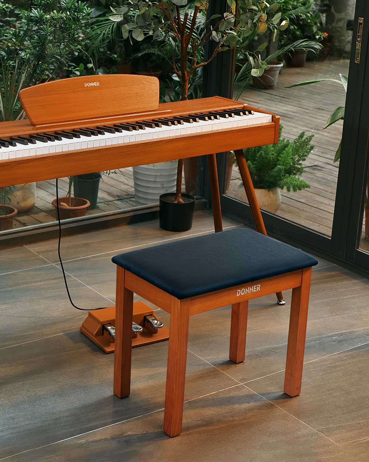 Donner DKB-10 Panca per pianoforte spaziosa - Image 10