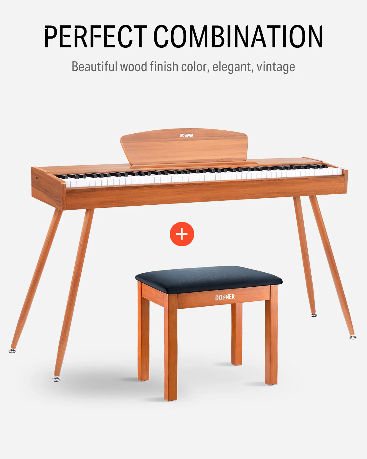 Donner DKB-10 Panca per pianoforte spaziosa - Image 9