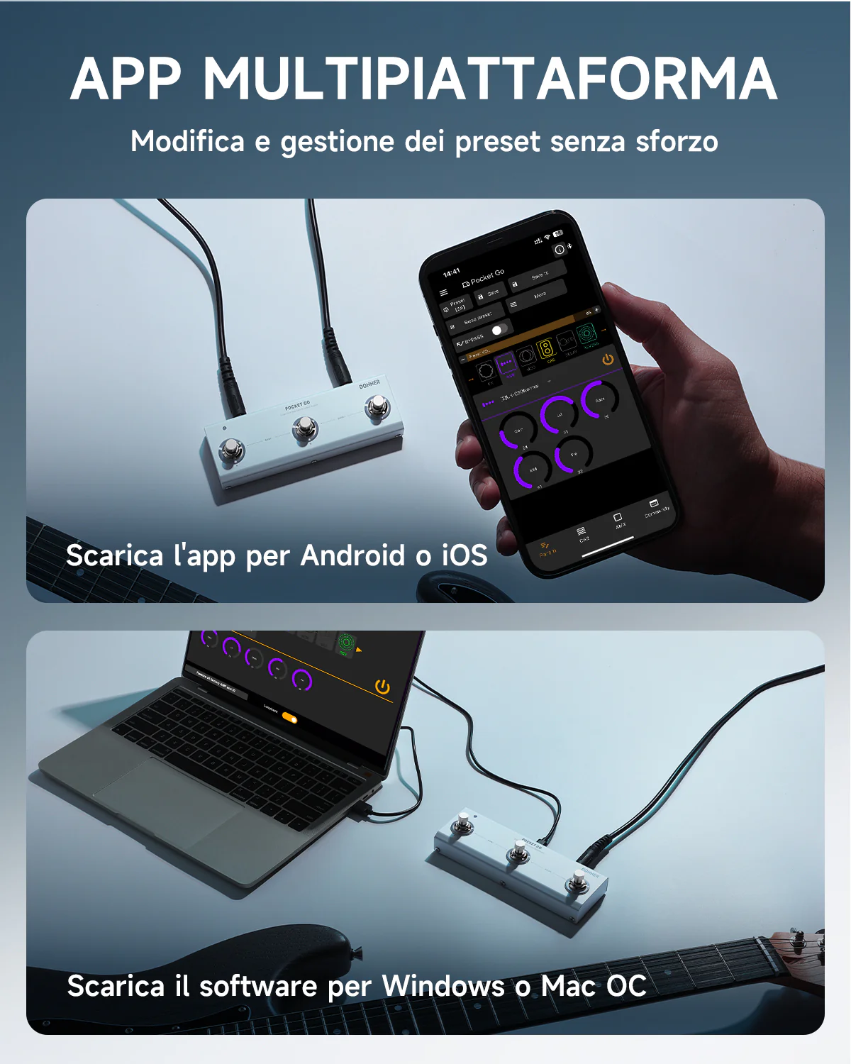 Donner Pocket Go Processore di effetti multipli a pedale - Image 7