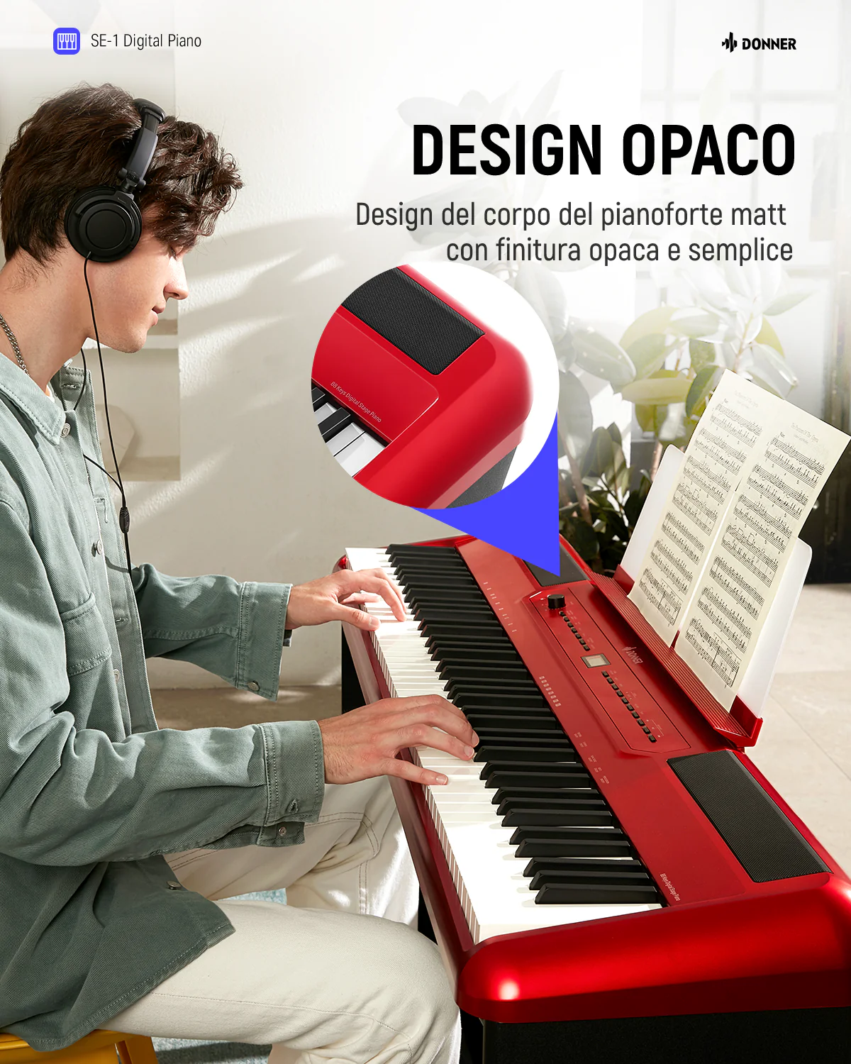 Donner SE-1 piano digitale a 88 tasti con tasti ponderati - Image 17