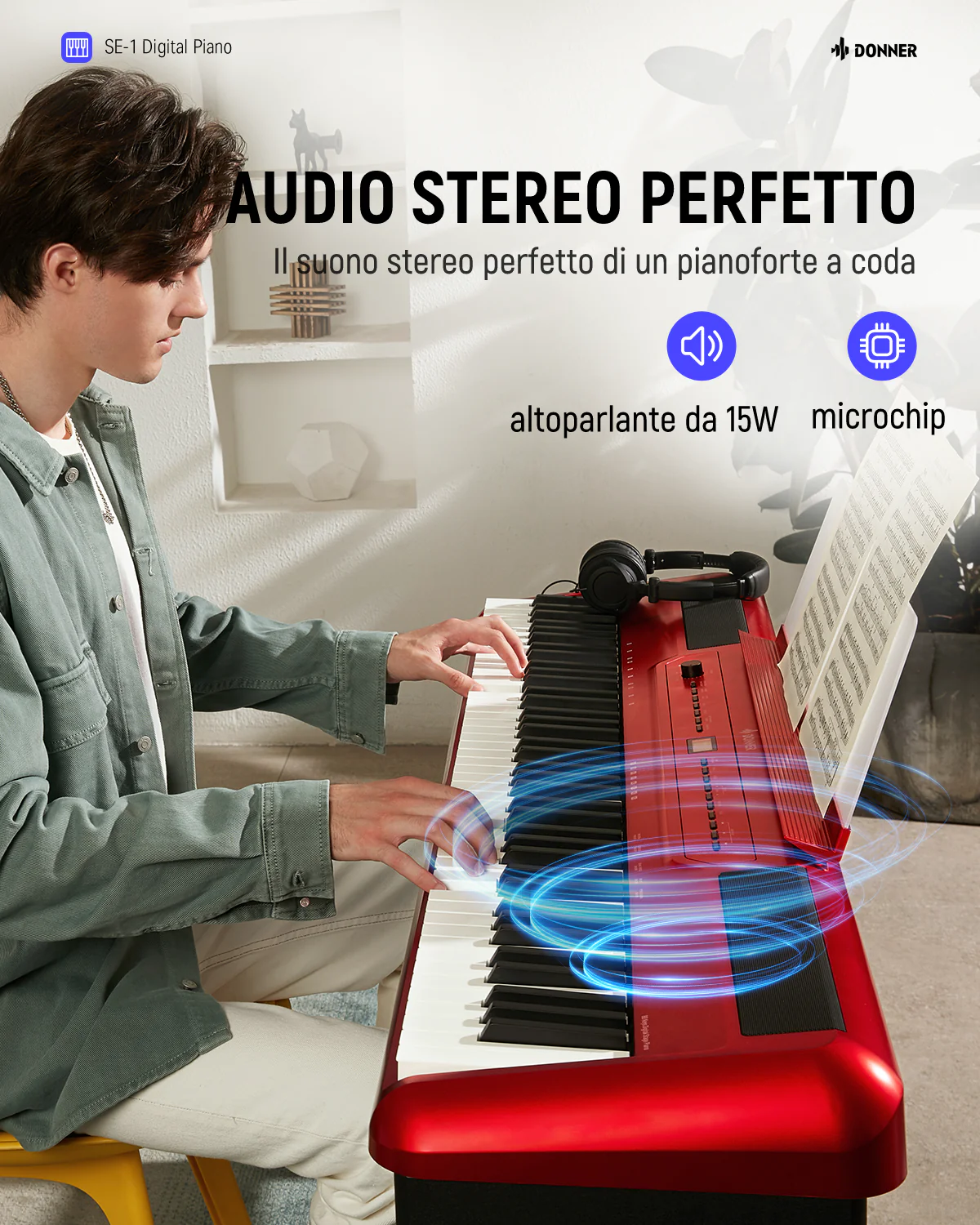 Donner SE-1 piano digitale a 88 tasti con tasti ponderati - Image 18
