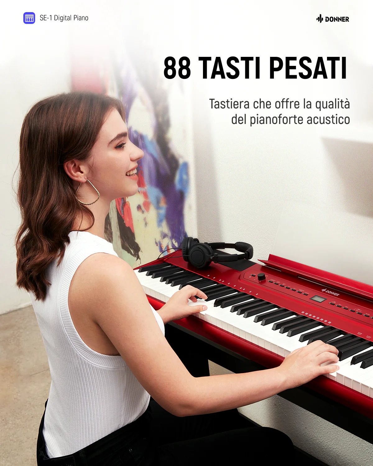 Donner SE-1 piano digitale a 88 tasti con tasti ponderati - Image 24
