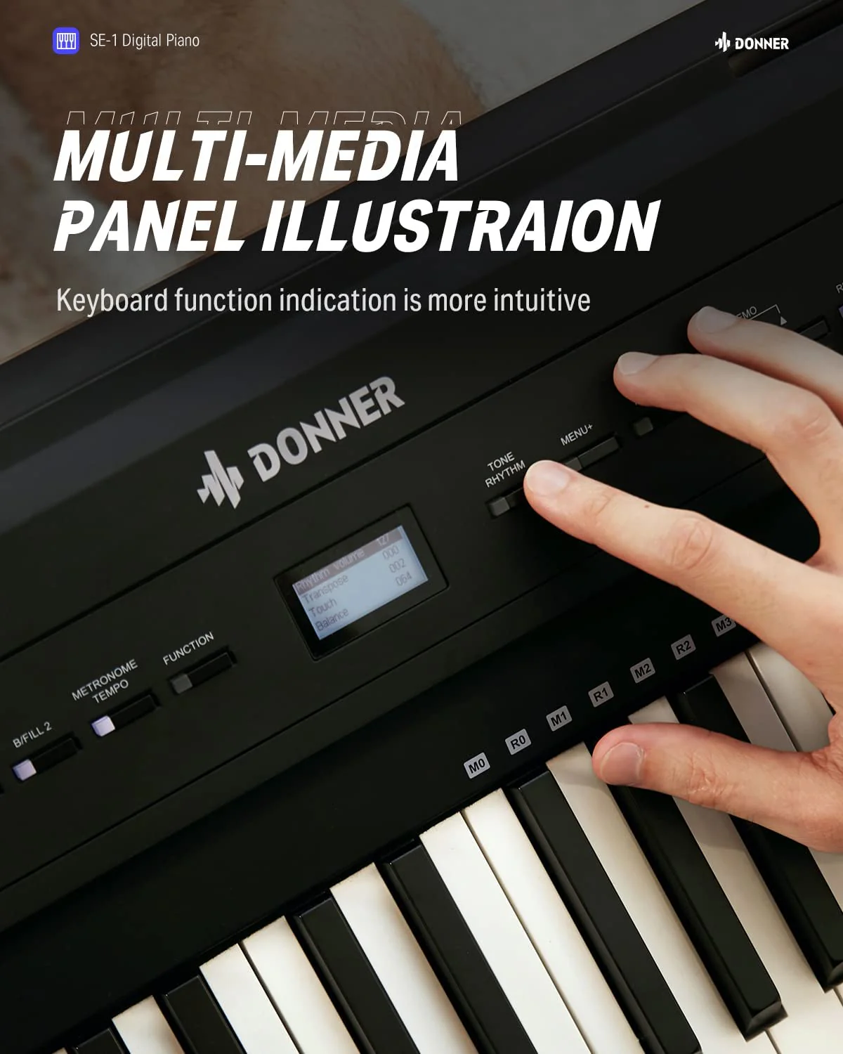 Donner SE-1 piano digitale a 88 tasti con tasti ponderati - Image 5