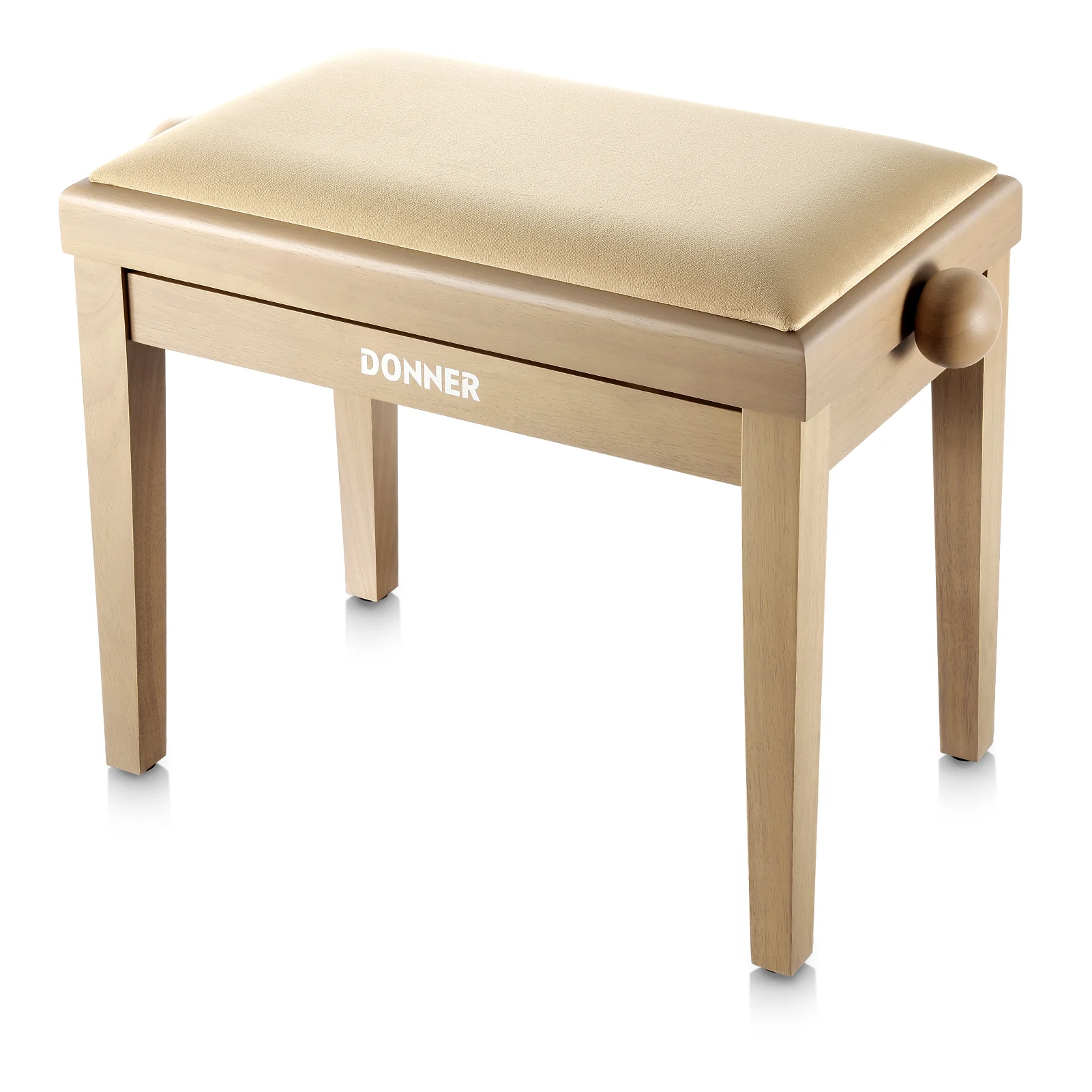 Donner Sgabello per pianoforte regolabile in altezza,beige opaco - Image 2