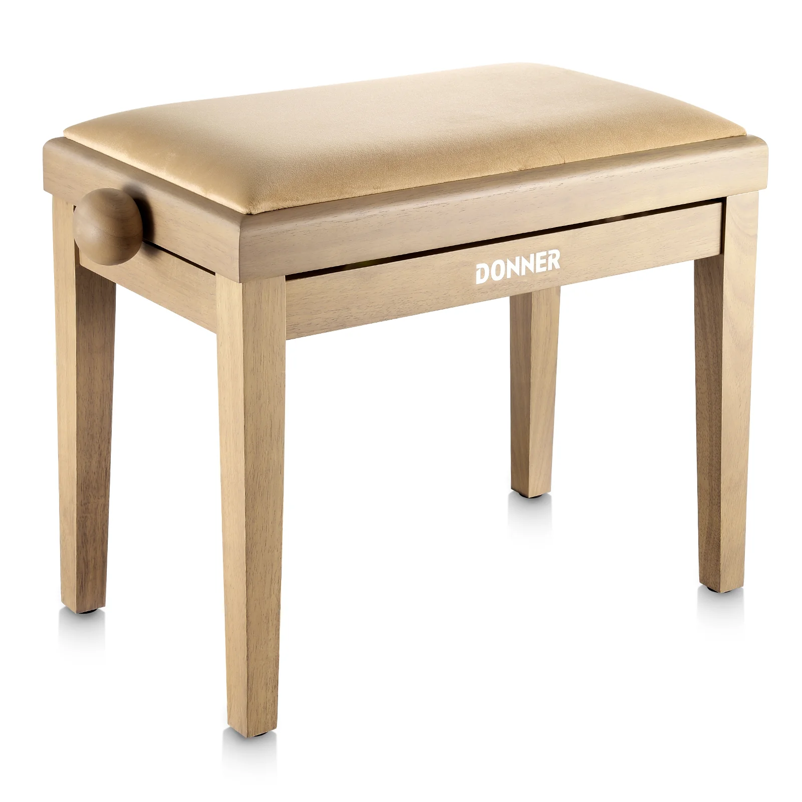 Donner Sgabello per pianoforte regolabile in altezza,beige opaco - Image 8