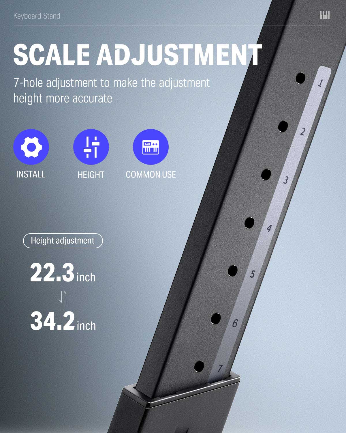 Donner DKS-100 Supporto per tastiera a forma Z pieghevole - Image 10