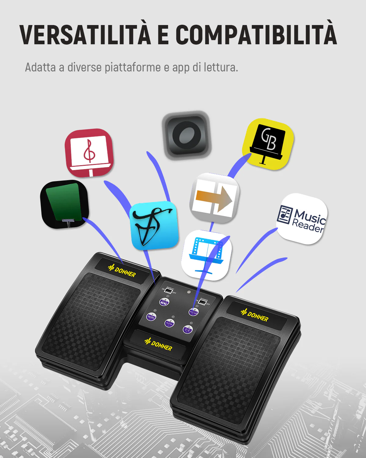 Donner DBM-10 Pedale Bluetooth per paginazione automatica - Image 4
