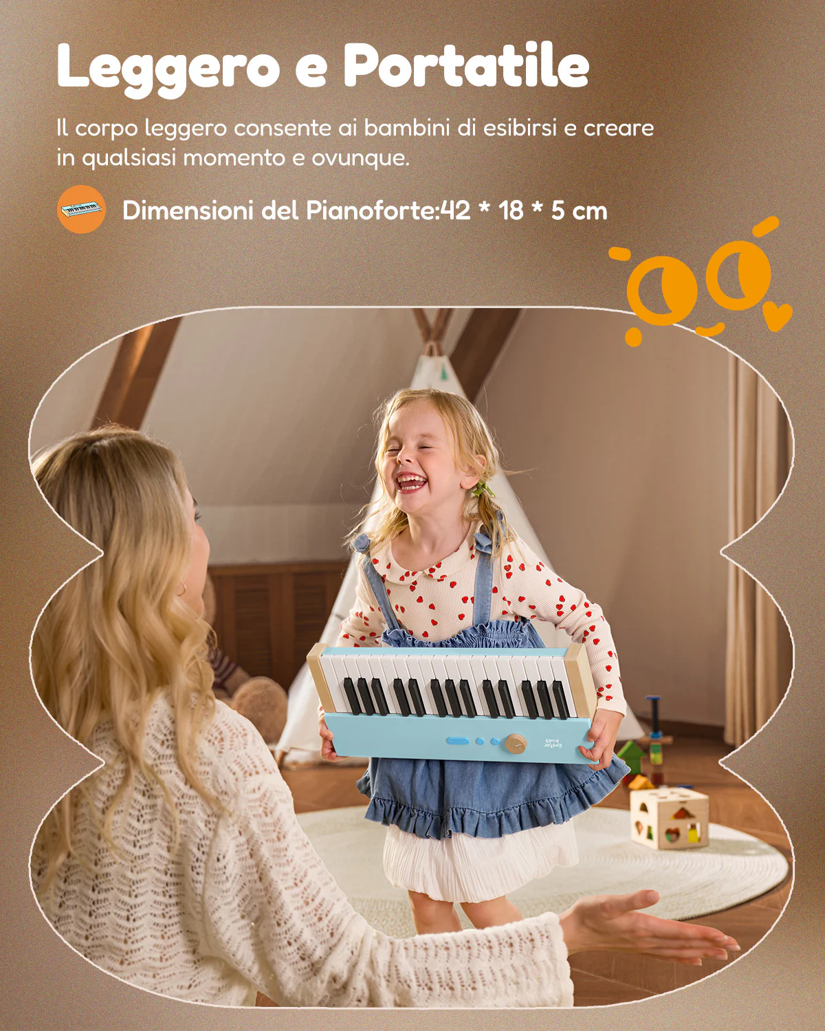 Eastar KIDO V-10 Mini tastiera digitale con 32 tasti/44 tasti - Image 18