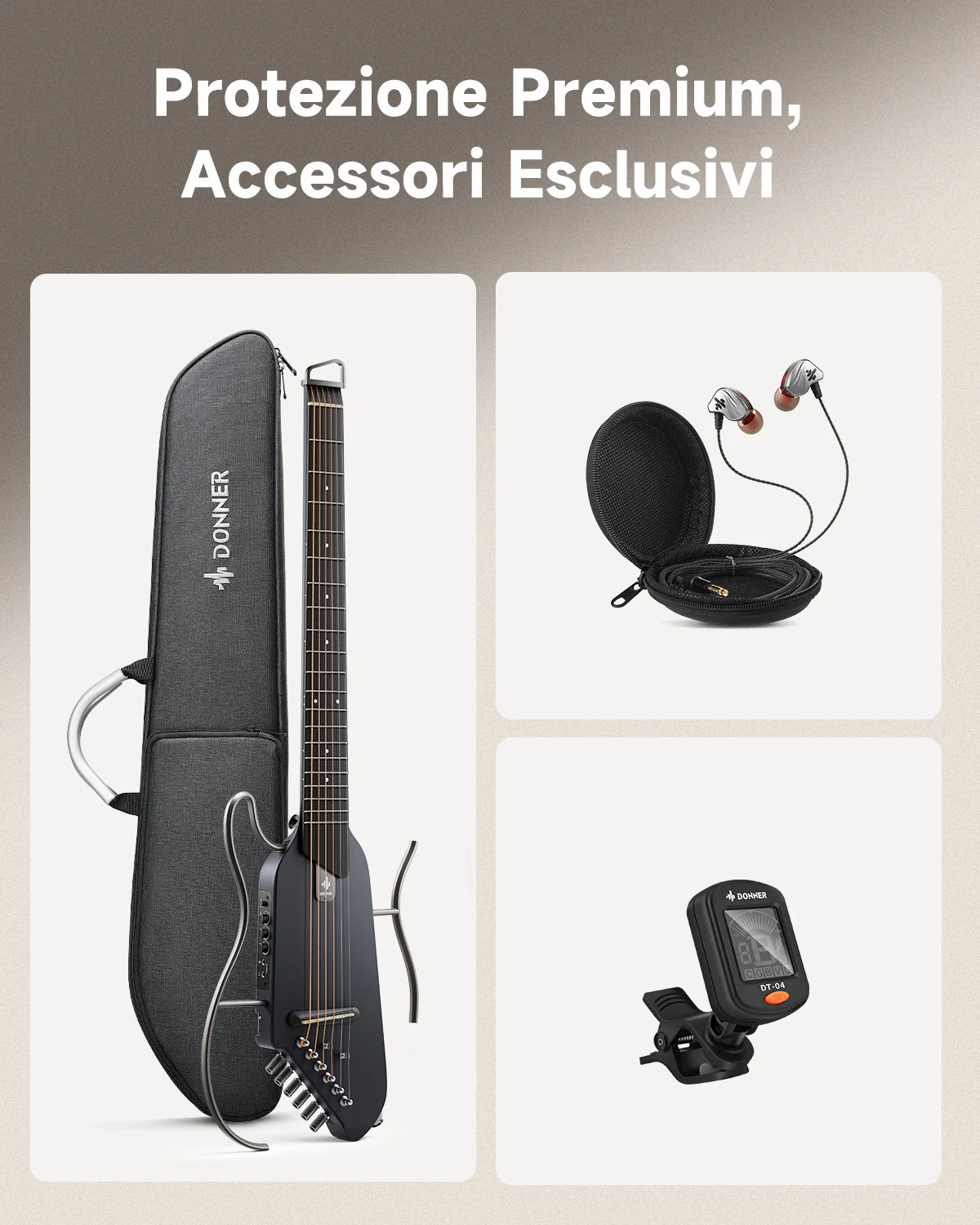【Scatola aperta】Donner HUSH I Chitarra da viaggio ultraleggera e portatile - Image 23