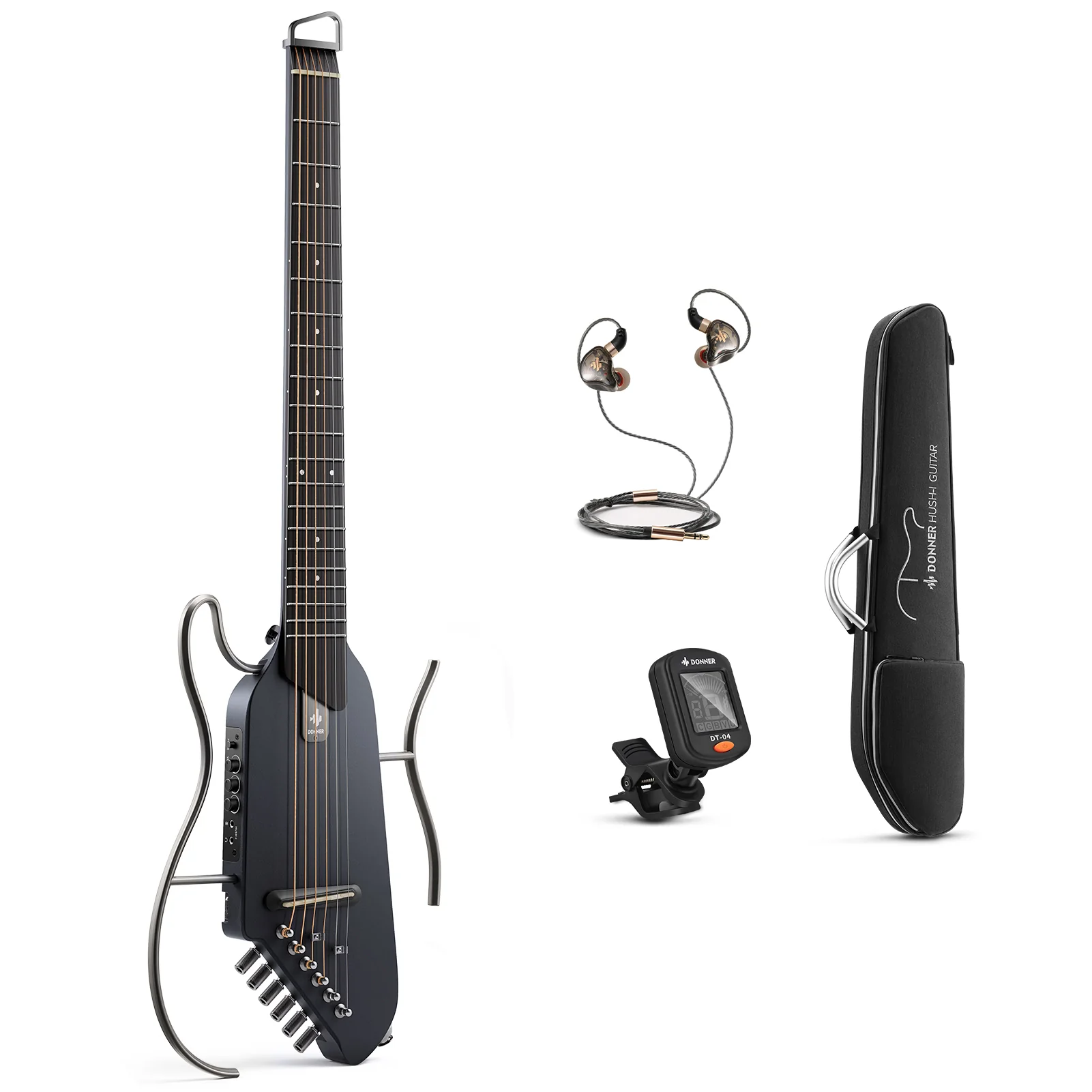 【Scatola aperta】Donner HUSH I Chitarra da viaggio ultraleggera e portatile - Image 24