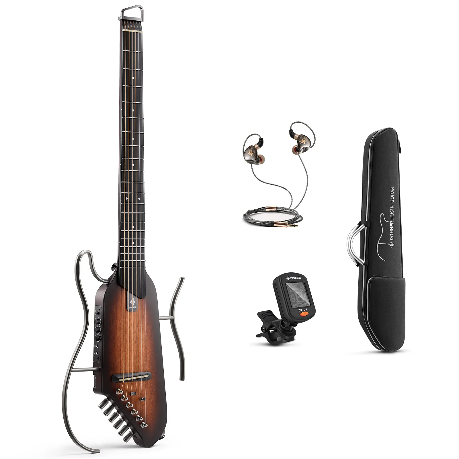 【Scatola aperta】Donner HUSH I Chitarra da viaggio ultraleggera e portatile - Image 25