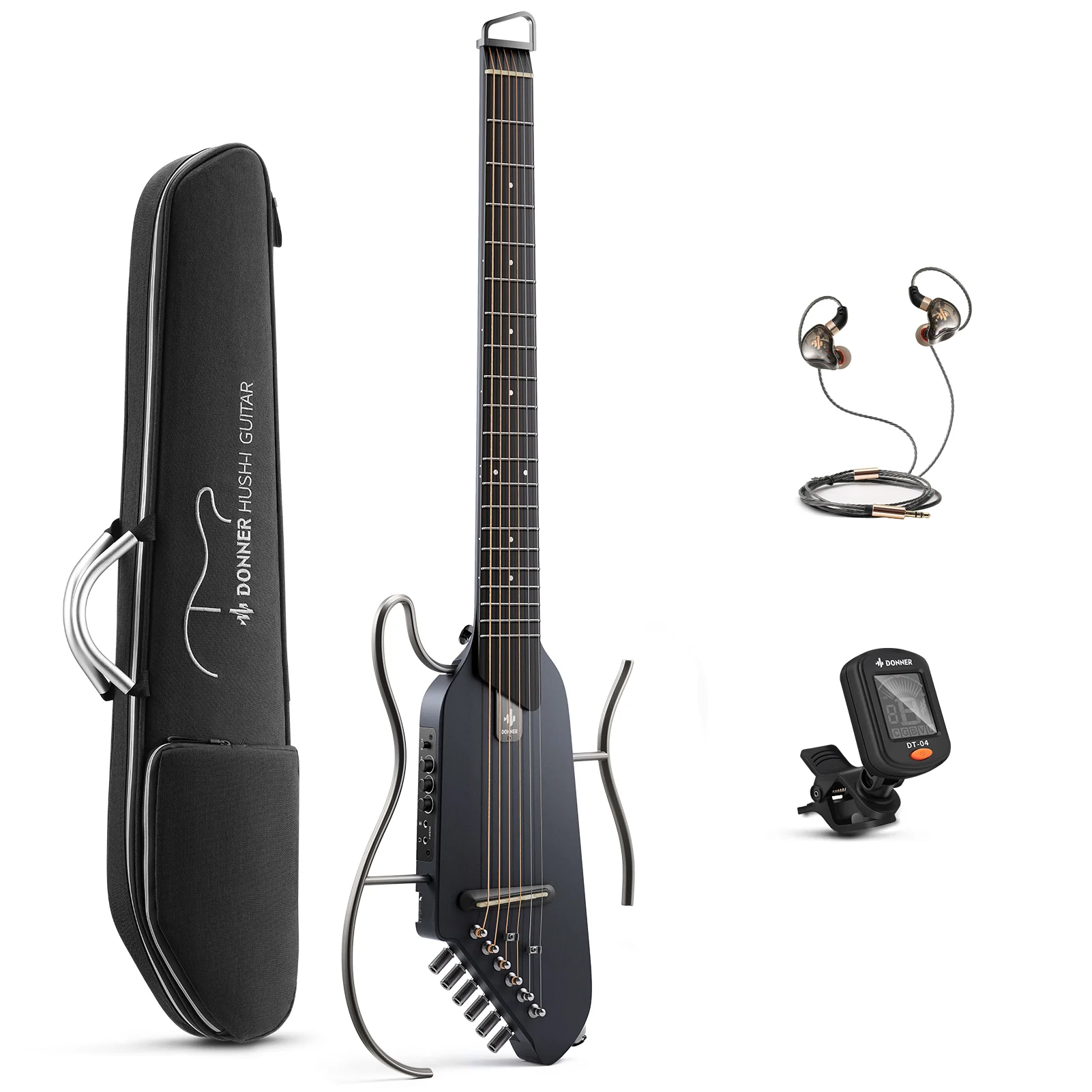 【Scatola aperta】Donner HUSH I Chitarra da viaggio ultraleggera e portatile - Image 3