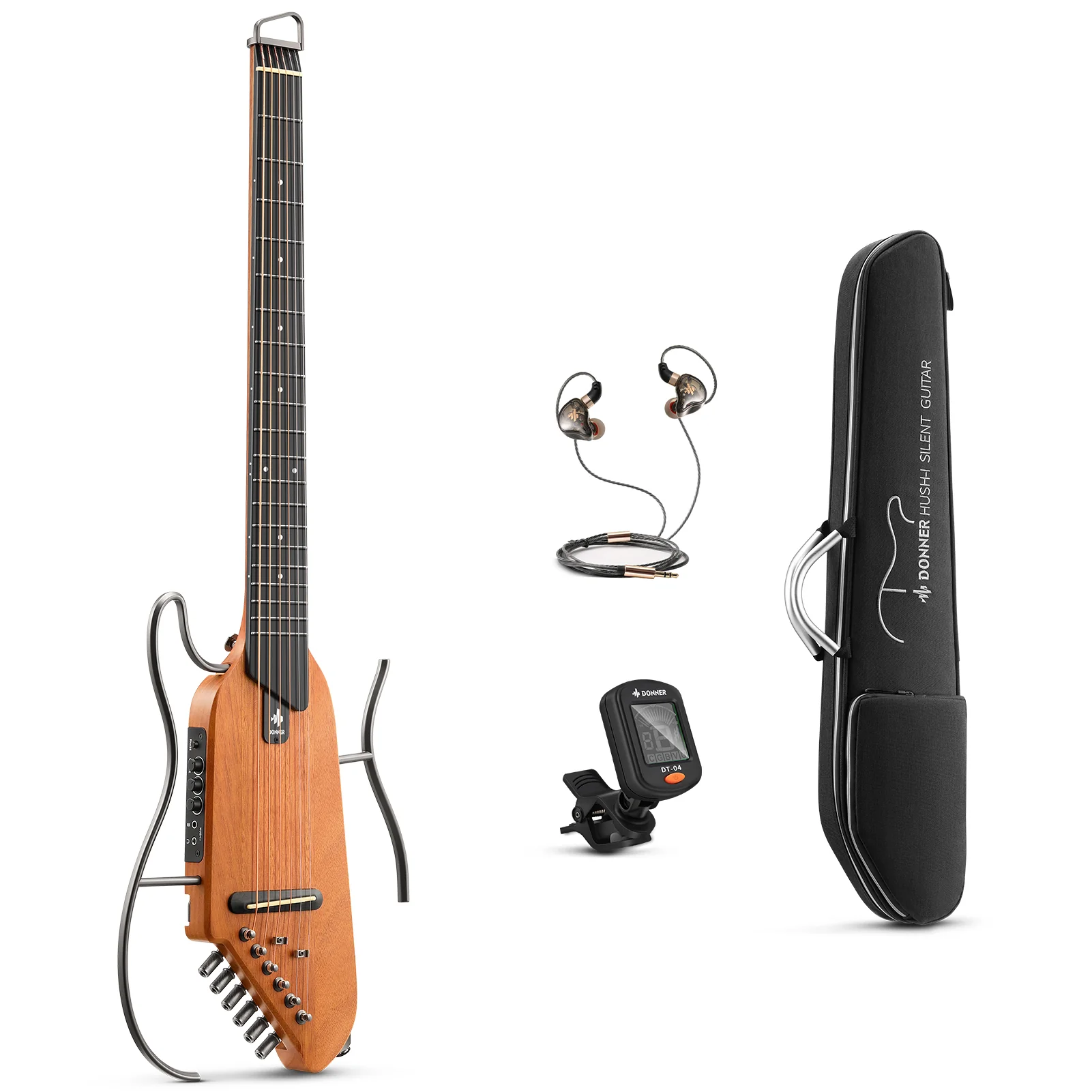 【Scatola aperta】Donner HUSH I Chitarra da viaggio ultraleggera e portatile - Image 34